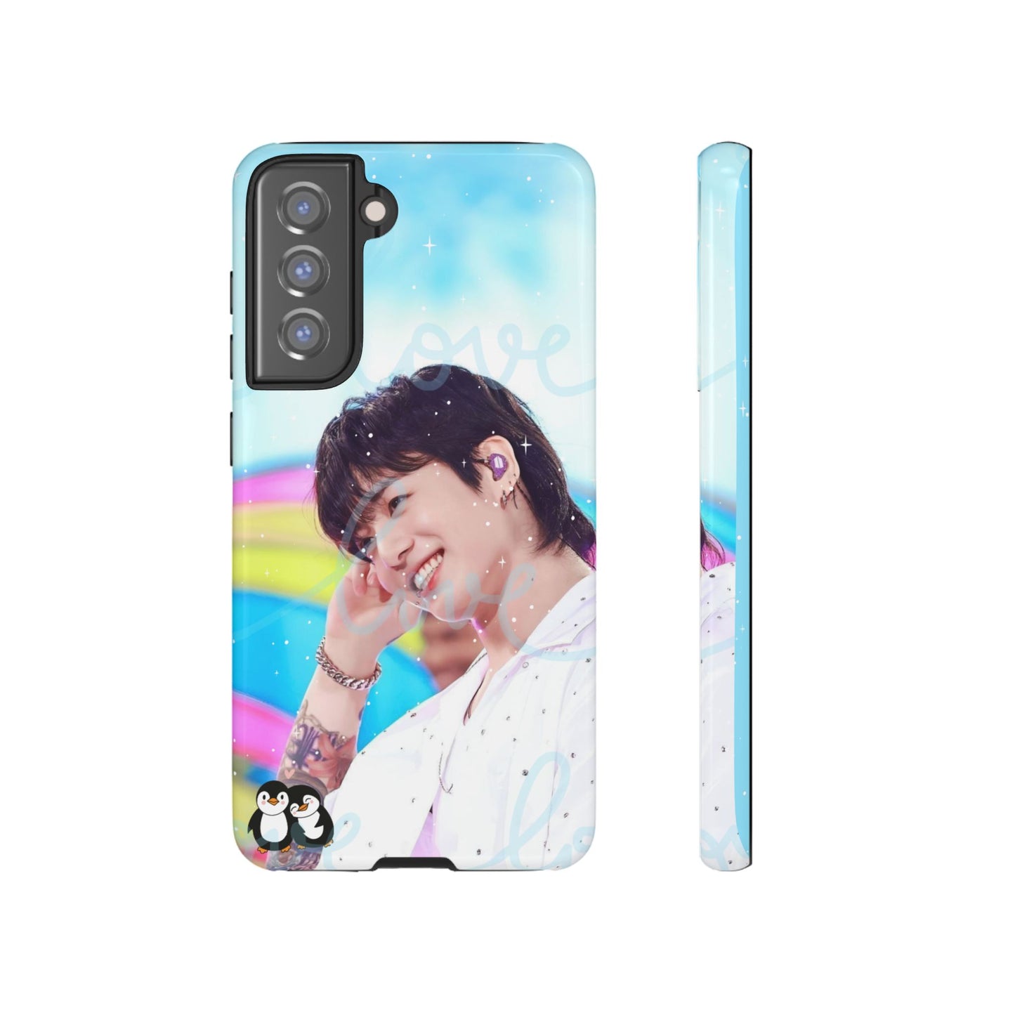 Jungkook Phone Case - Love Rainbow Kpop Design