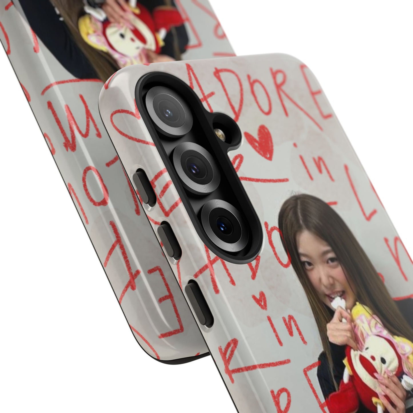 Yoonchae Phone Case — Adore Graffiti Heart Background