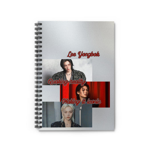 Felix Spiral Notebook - 'Quaking Reality, Making it Iconic' K-Pop Photo Journal (Ruled)