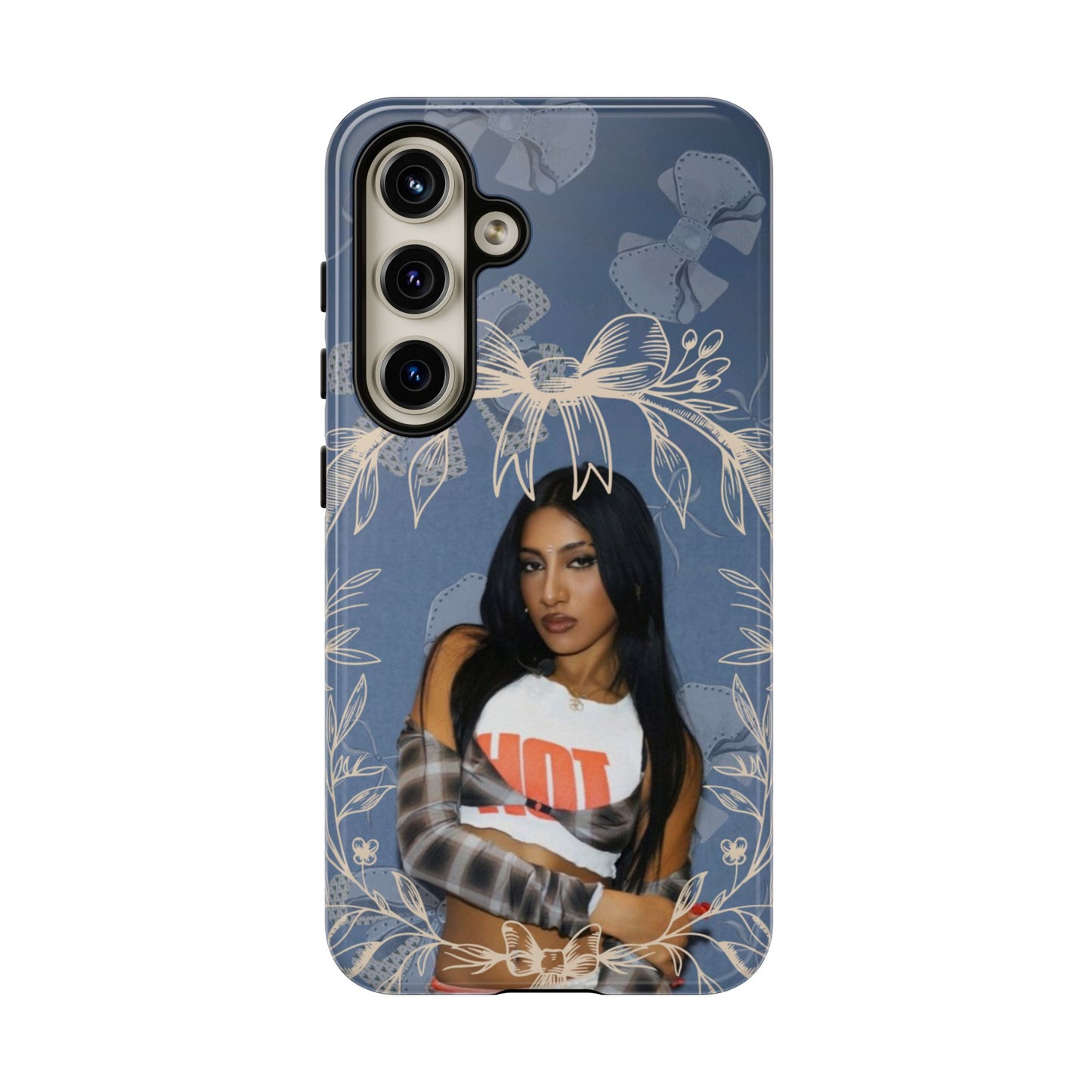 Lara Tough Phone Case — Protective Slim Case with Bow Wreath Design