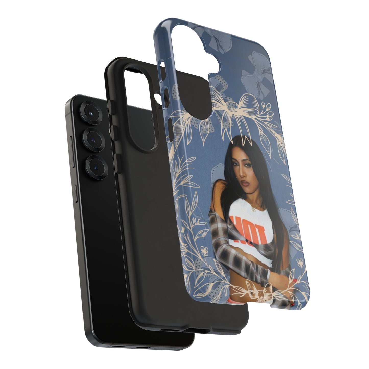 Lara Tough Phone Case — Protective Slim Case with Bow Wreath Design
