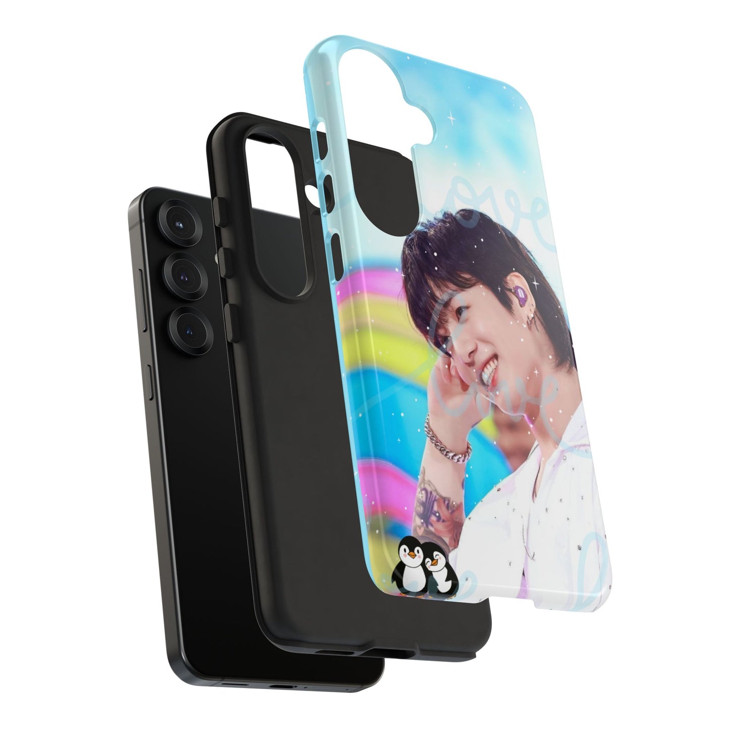 Jungkook Phone Case - Love Rainbow Kpop Design