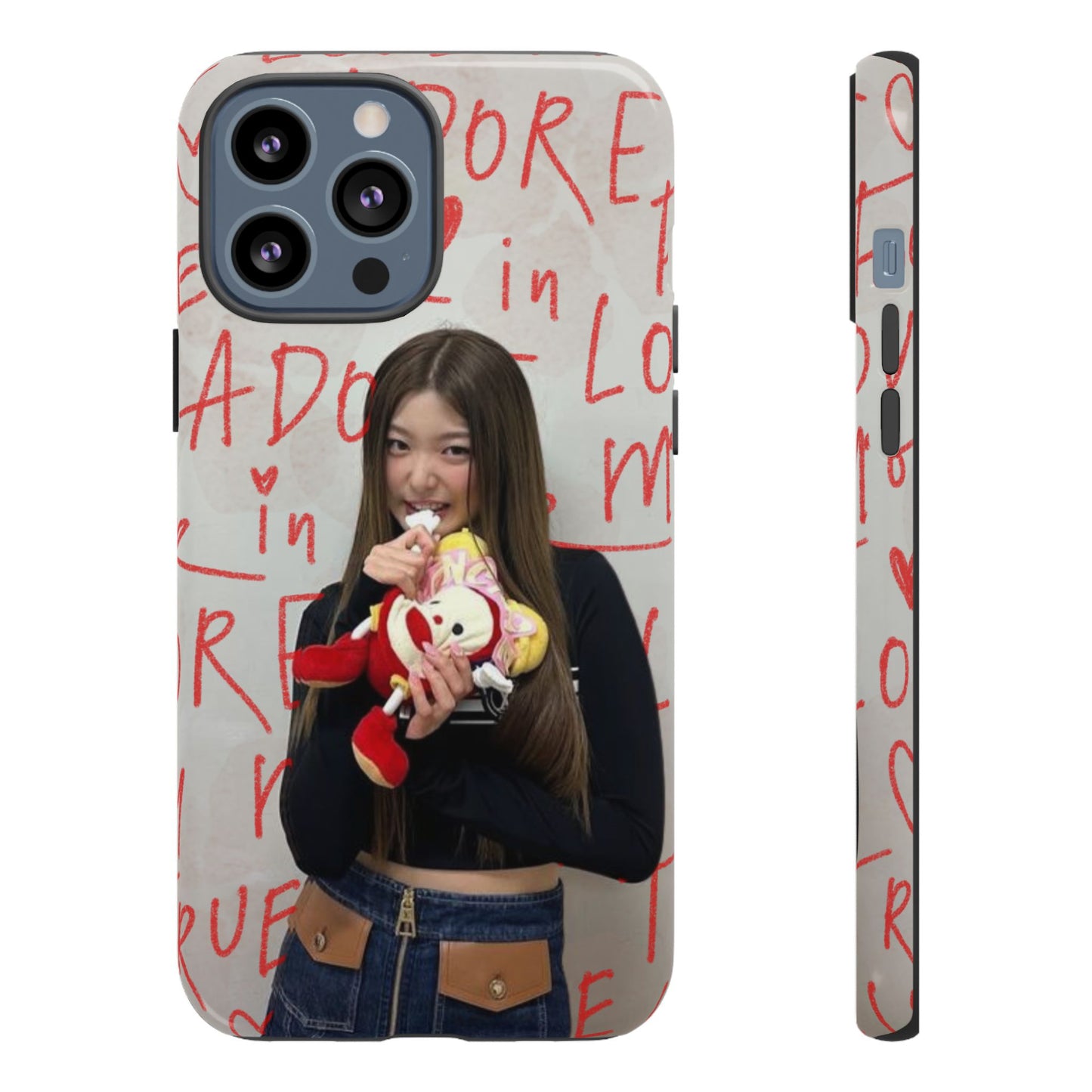 Yoonchae Phone Case — Adore Graffiti Heart Background