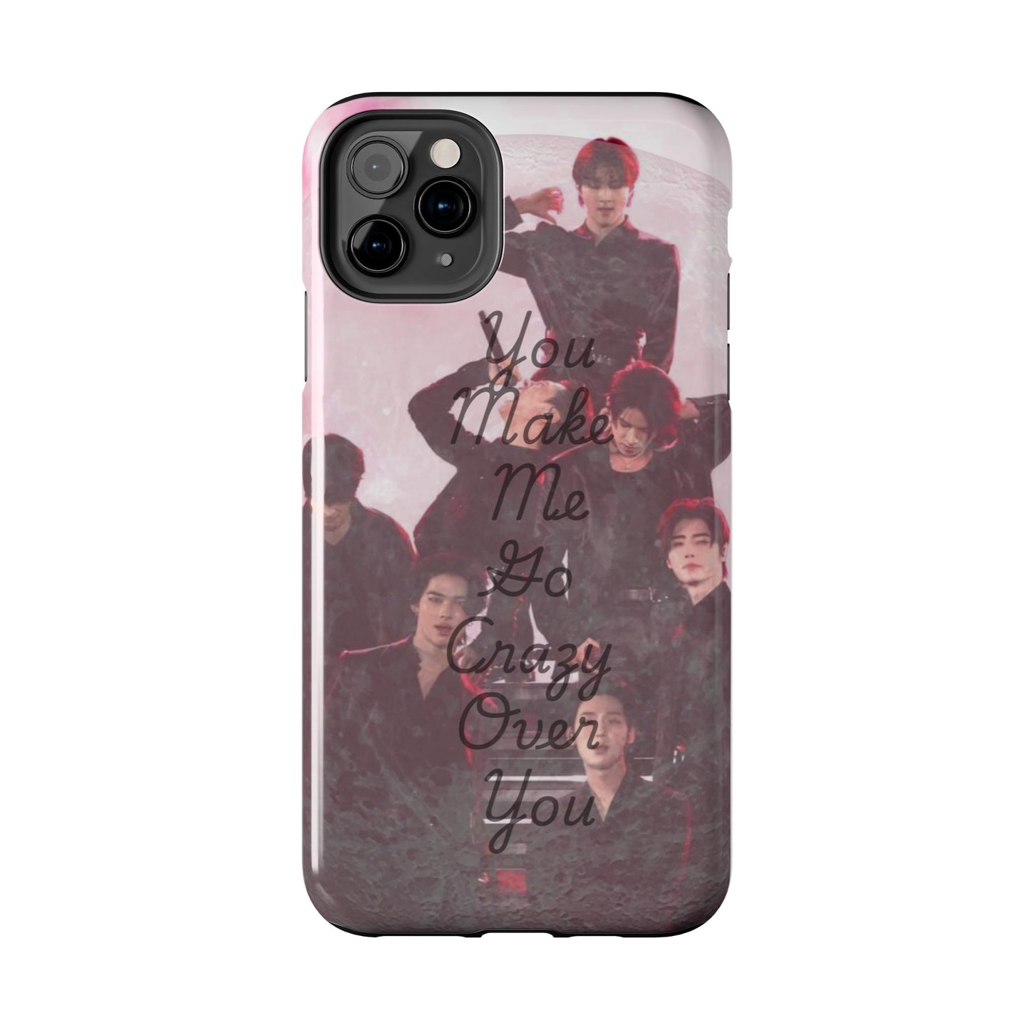 Enhypen Stylish Phone Case - You Make Me Go Crazy Over You, Durable Protection, Trendy Accessory, Gift for Friends