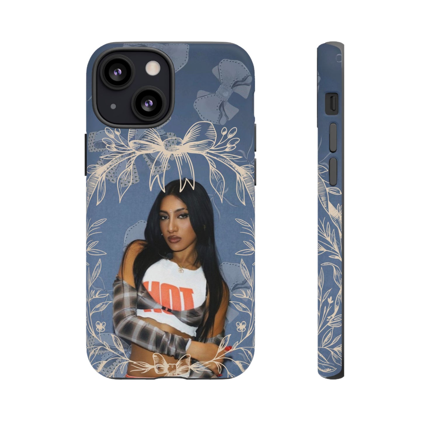 Lara Tough Phone Case — Protective Slim Case with Bow Wreath Design