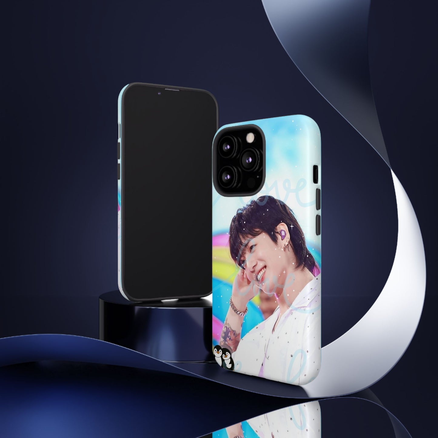 Jungkook Phone Case - Love Rainbow Kpop Design