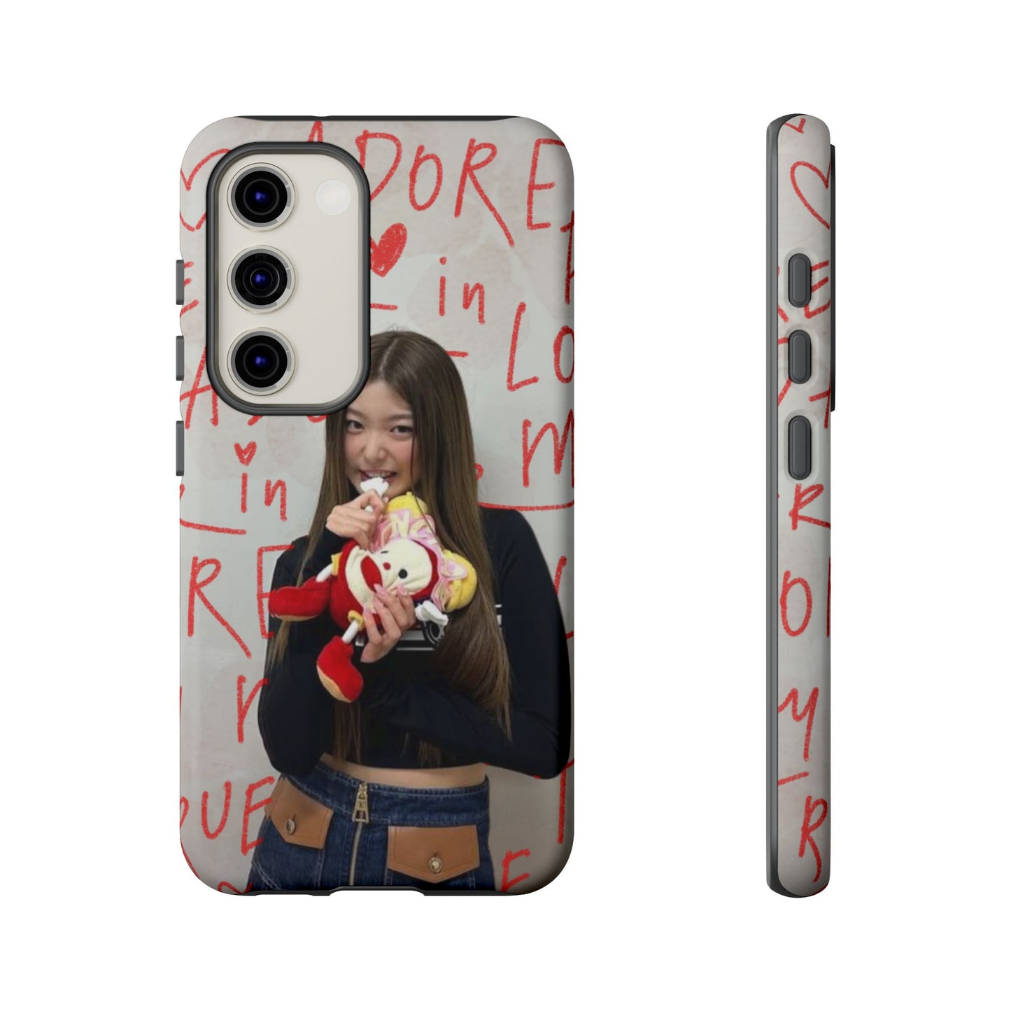 Yoonchae Phone Case — Adore Graffiti Heart Background