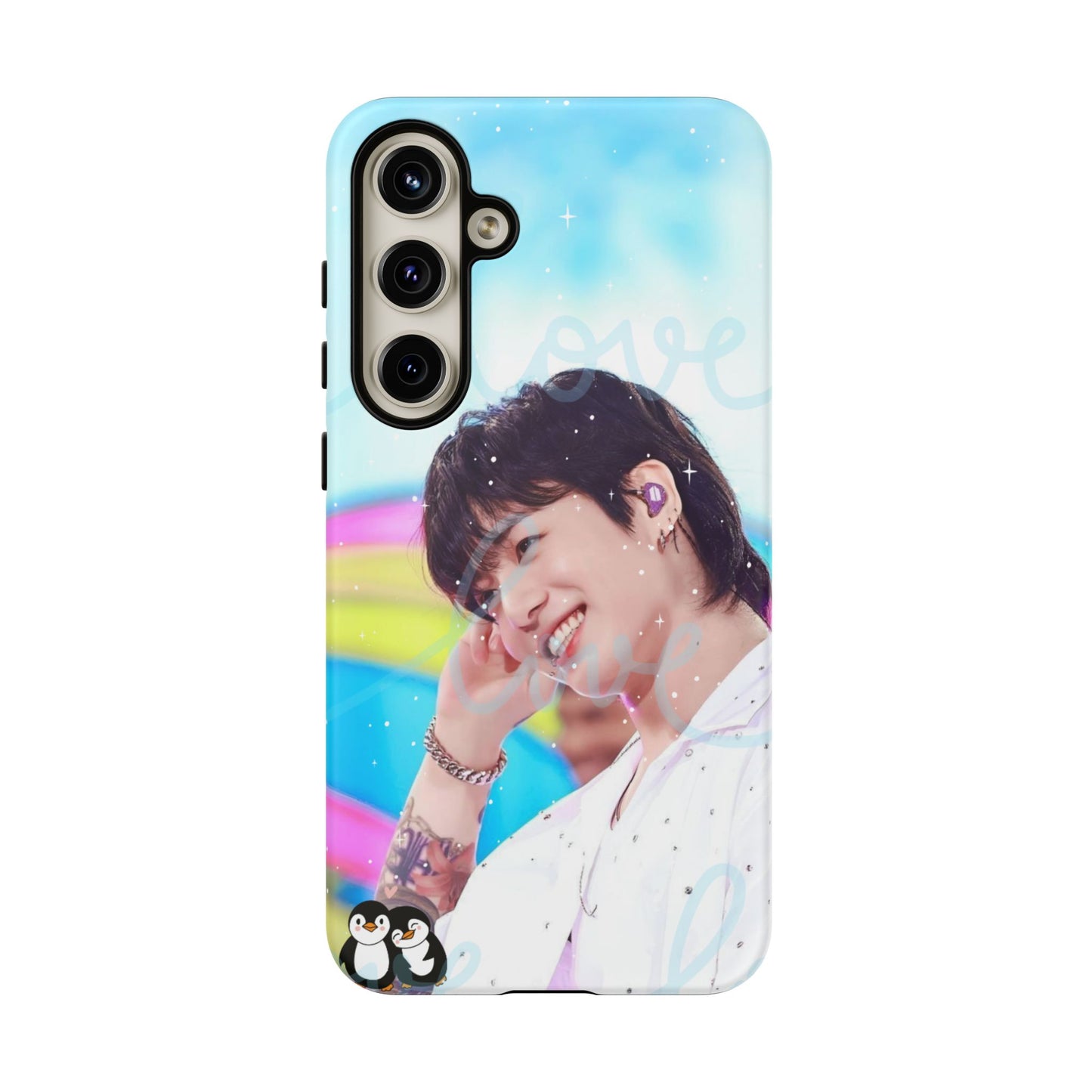 Jungkook Phone Case - Love Rainbow Kpop Design