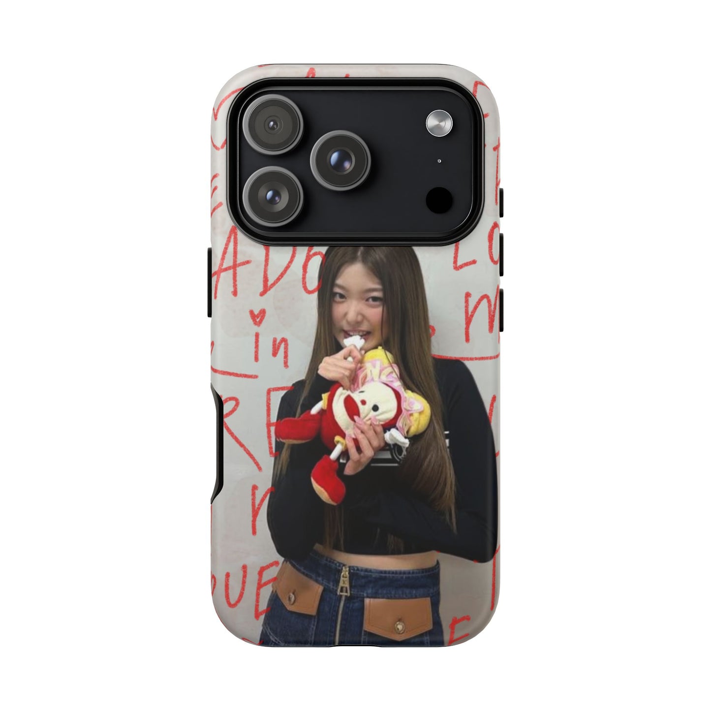 Yoonchae Phone Case — Adore Graffiti Heart Background