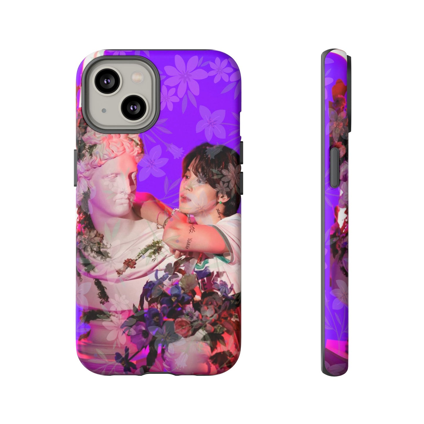 Park Jimin Phone Case — Retro Floral Phone Cover