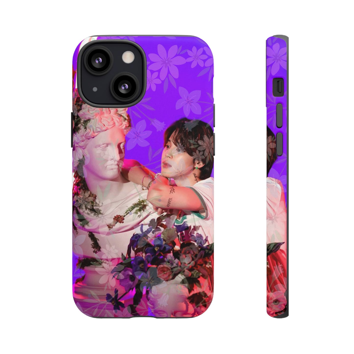 Park Jimin Phone Case — Retro Floral Phone Cover