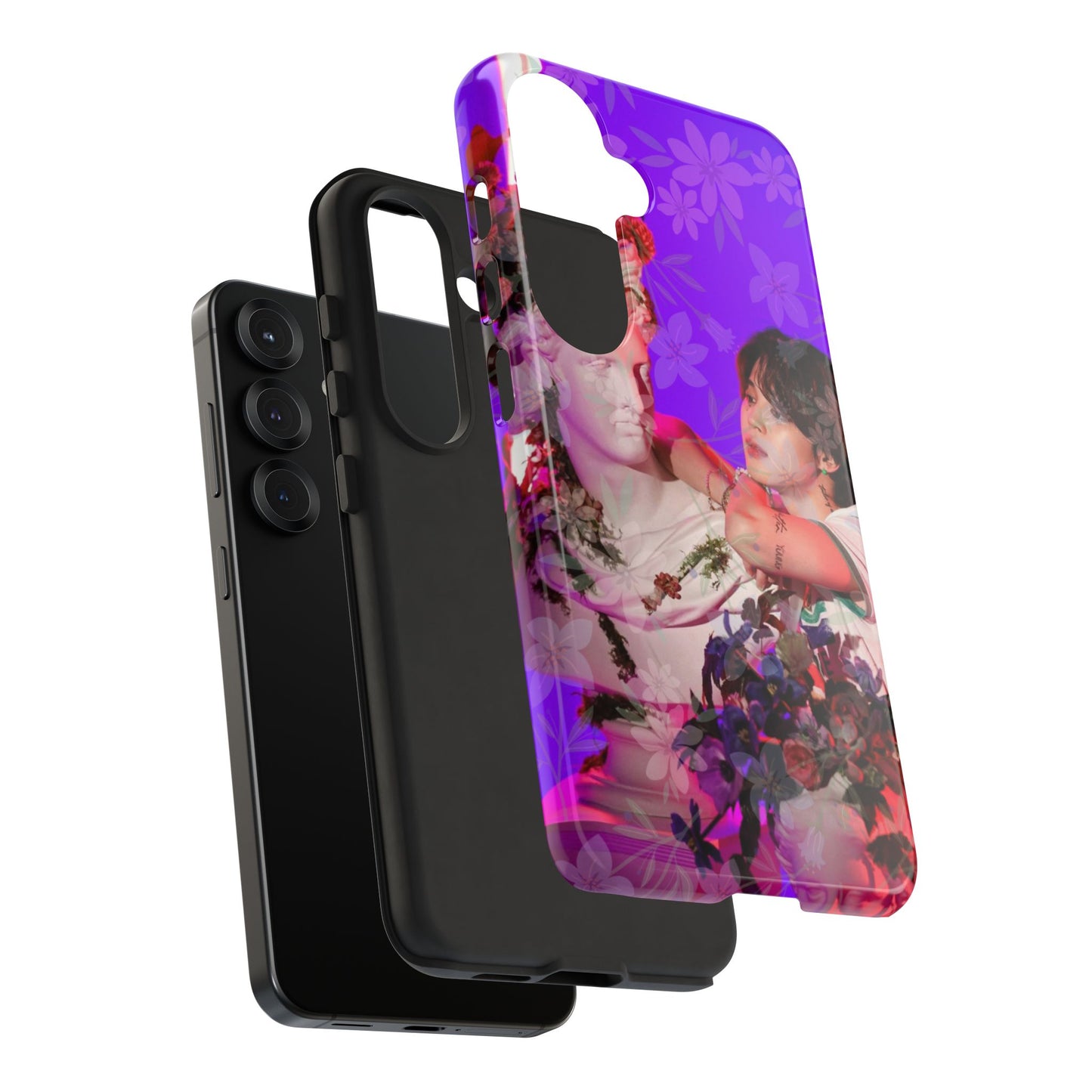 Park Jimin Phone Case — Retro Floral Phone Cover