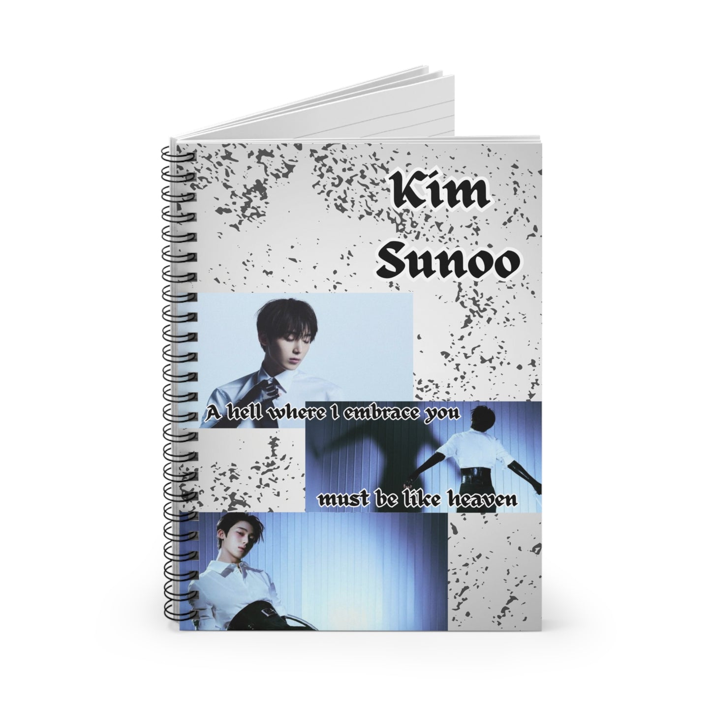 Kim Sunoo Spiral Notebook - Ruled Lined Journal for Fans
