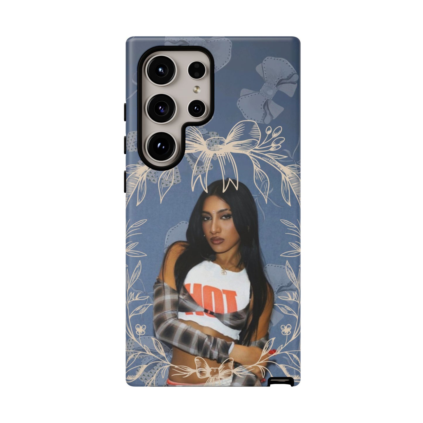 Lara Tough Phone Case — Protective Slim Case with Bow Wreath Design