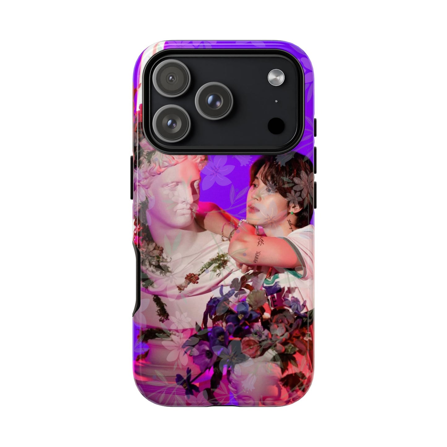 Park Jimin Phone Case — Retro Floral Phone Cover