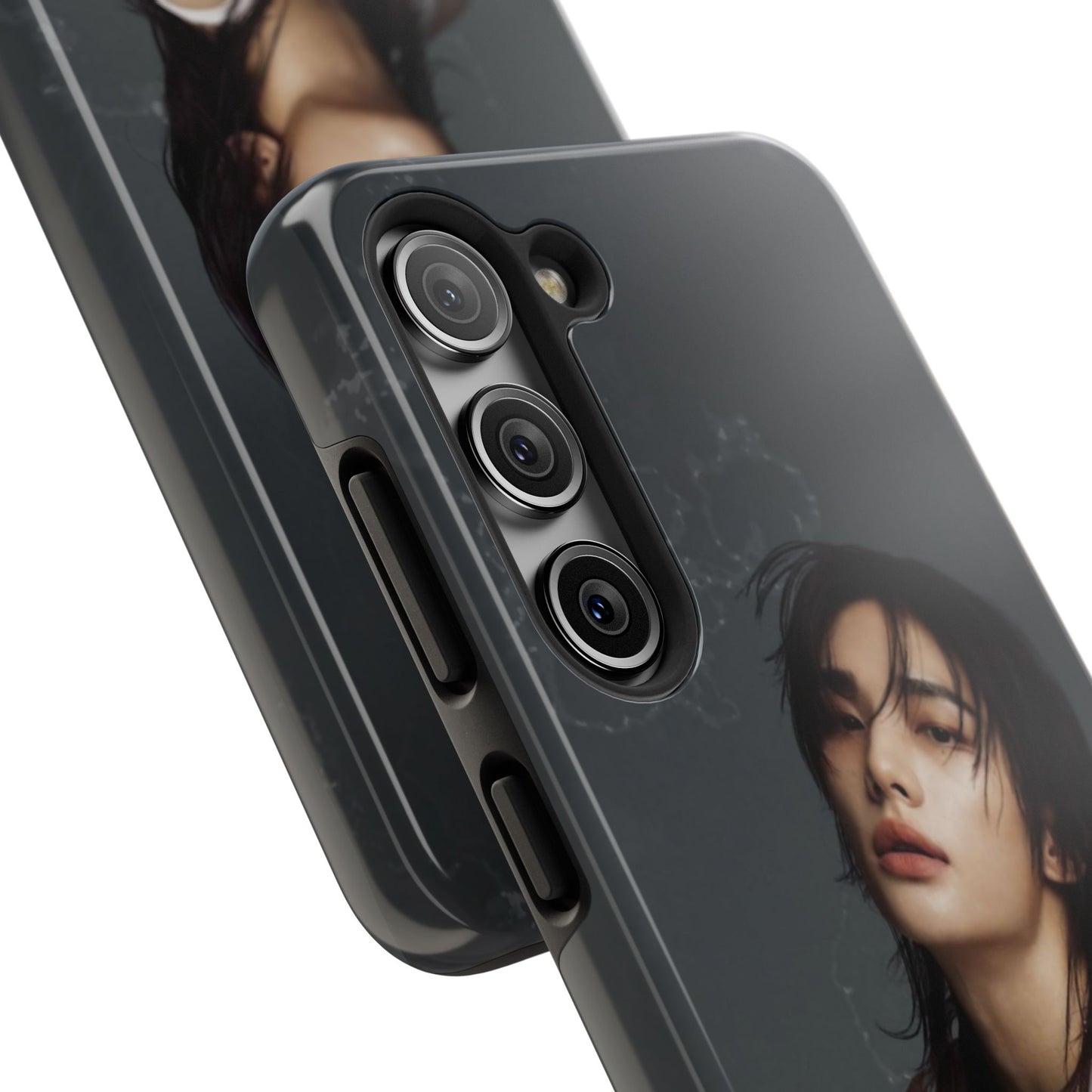 Hyunjin Tough Phone Case — Moody Portrait Slim Protective Case