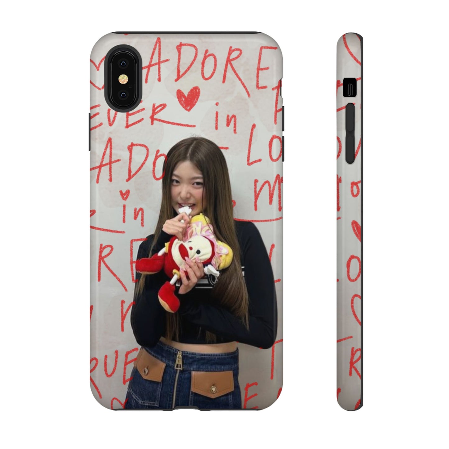 Yoonchae Phone Case — Adore Graffiti Heart Background