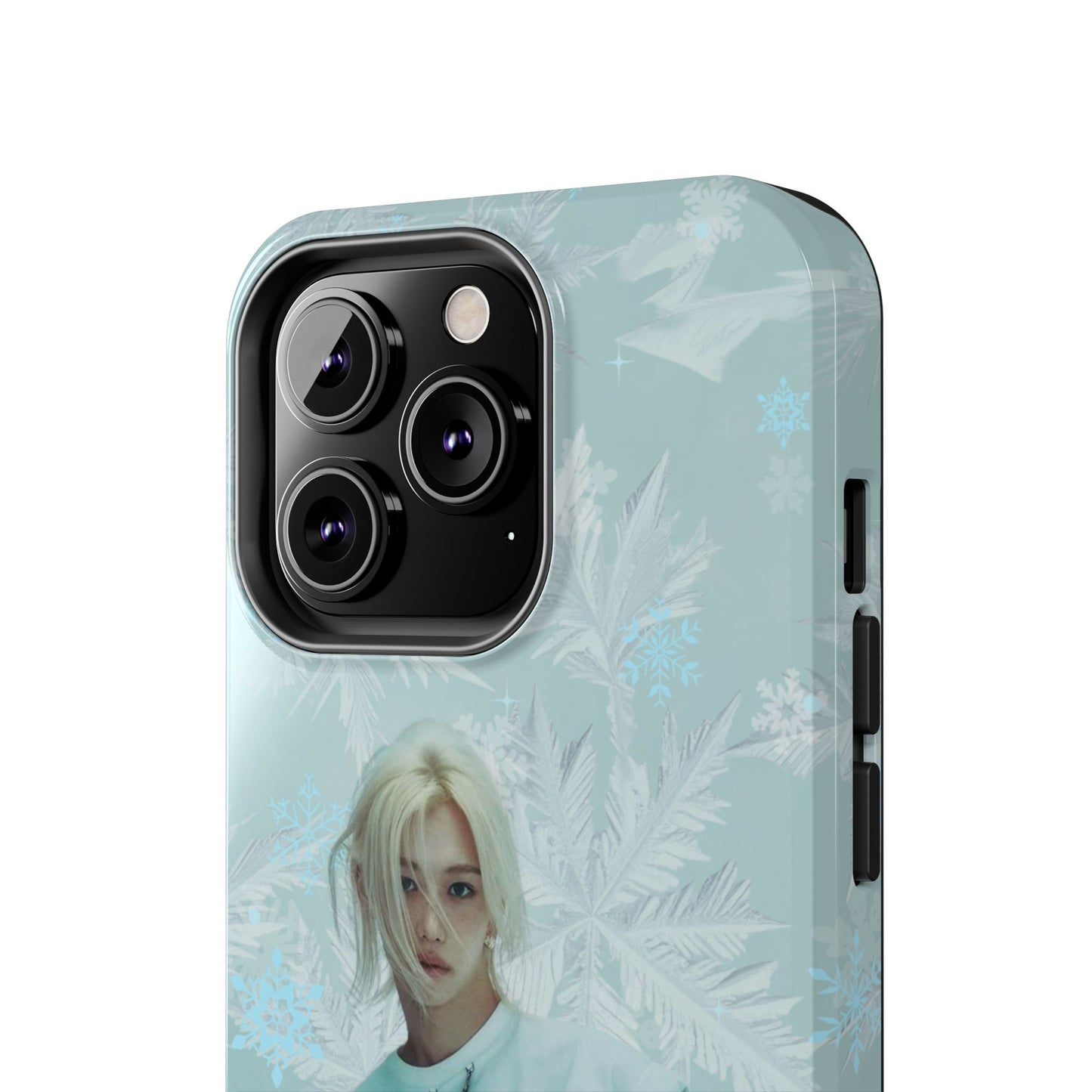 Lee Felix Tough Phone Case — Pastel K-Pop Idol Floral Armor