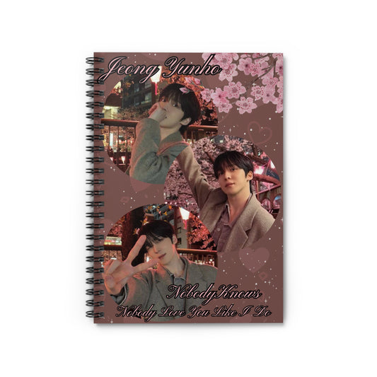 Jeong Yunho Photo Spiral Notebook — K-Pop Journal (Ruled)