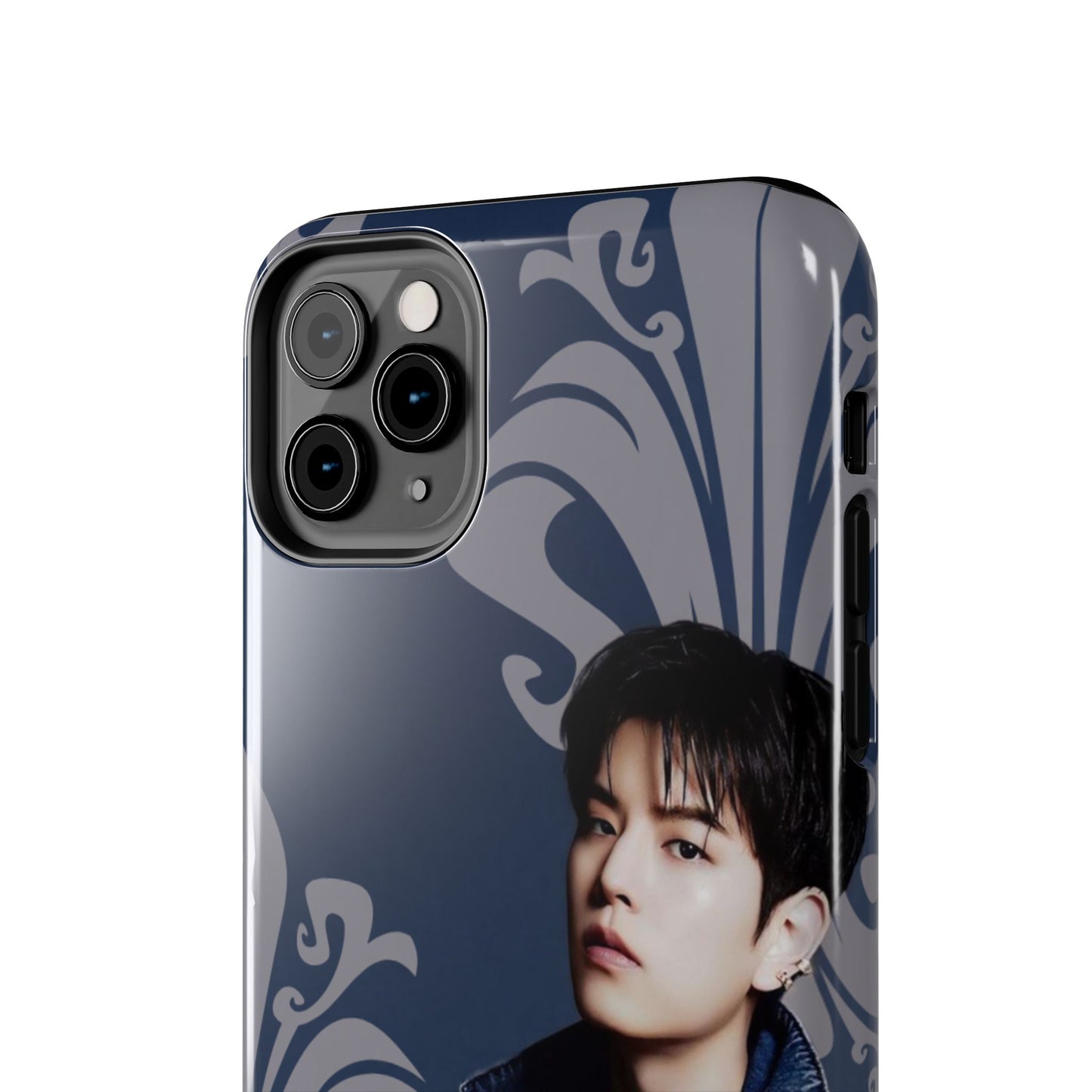 Kim Seungmin Tough Phone Case — Vintage Floral Portrait Design