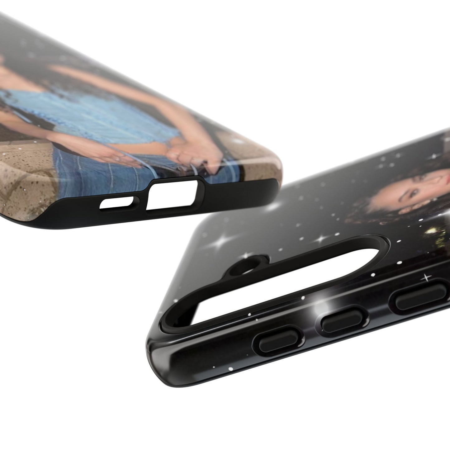 Daniela Phone Case — Glam Night Photo Sparkle Design