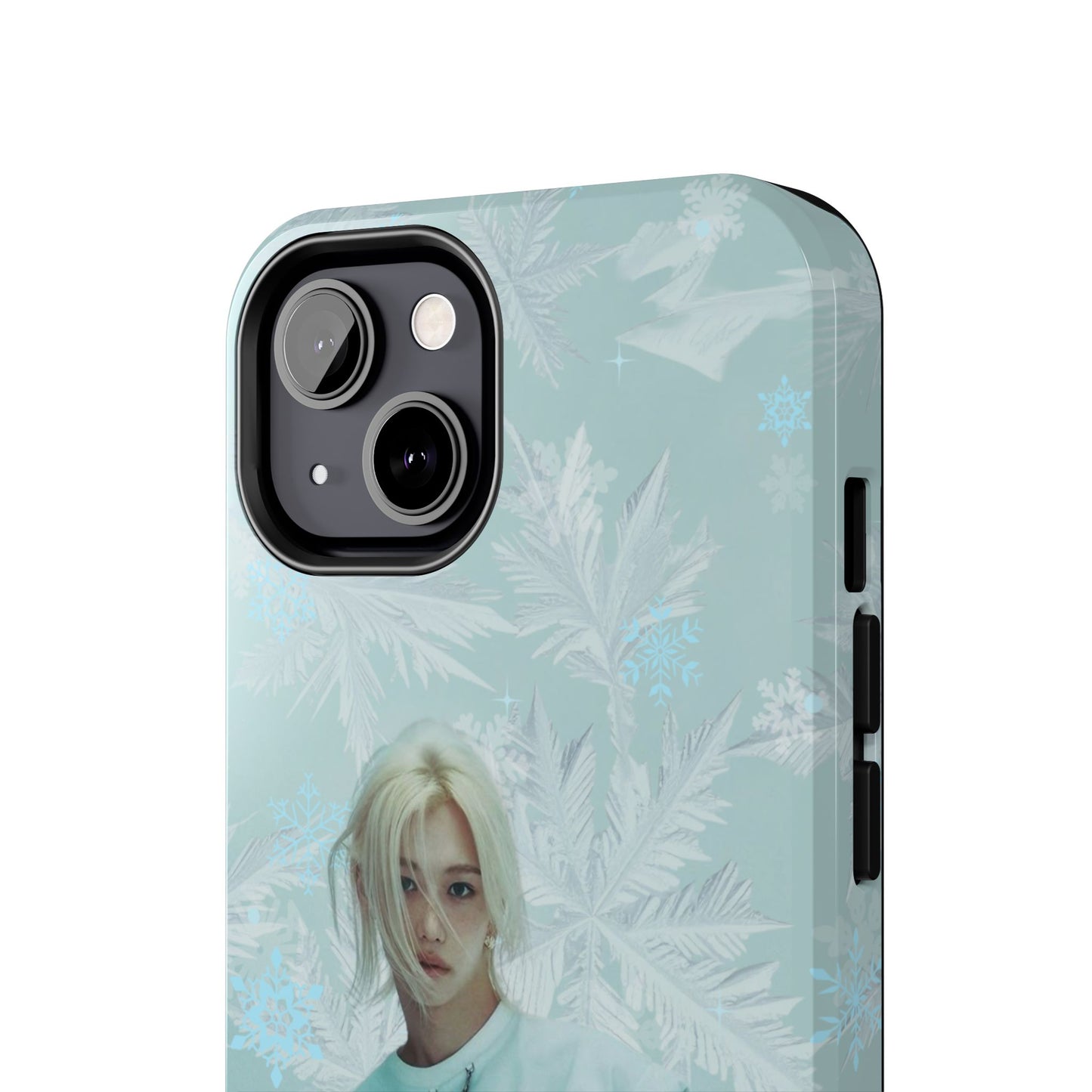 Lee Felix Tough Phone Case — Pastel K-Pop Idol Floral Armor