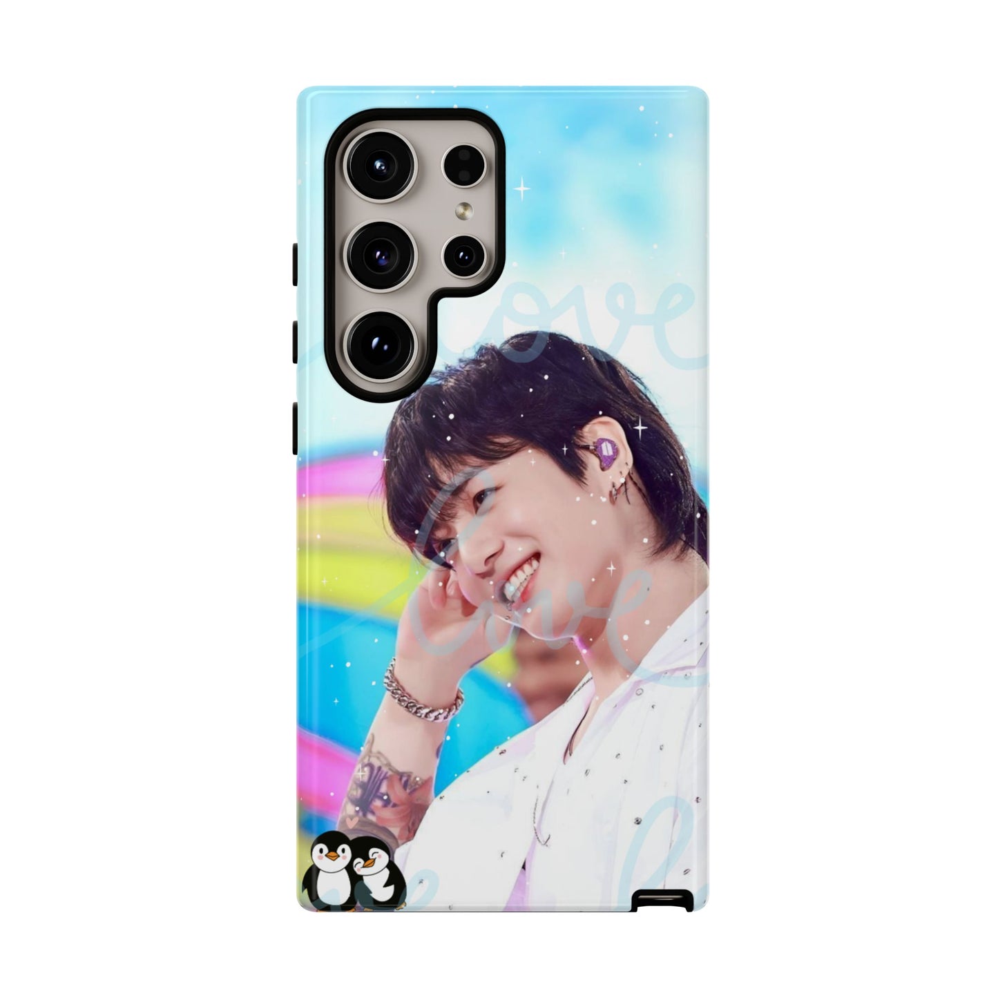 Jungkook Phone Case - Love Rainbow Kpop Design