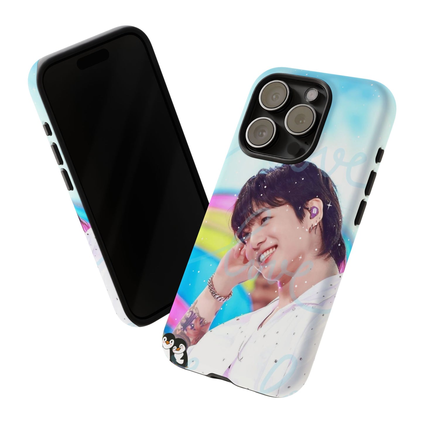 Jungkook Phone Case - Love Rainbow Kpop Design