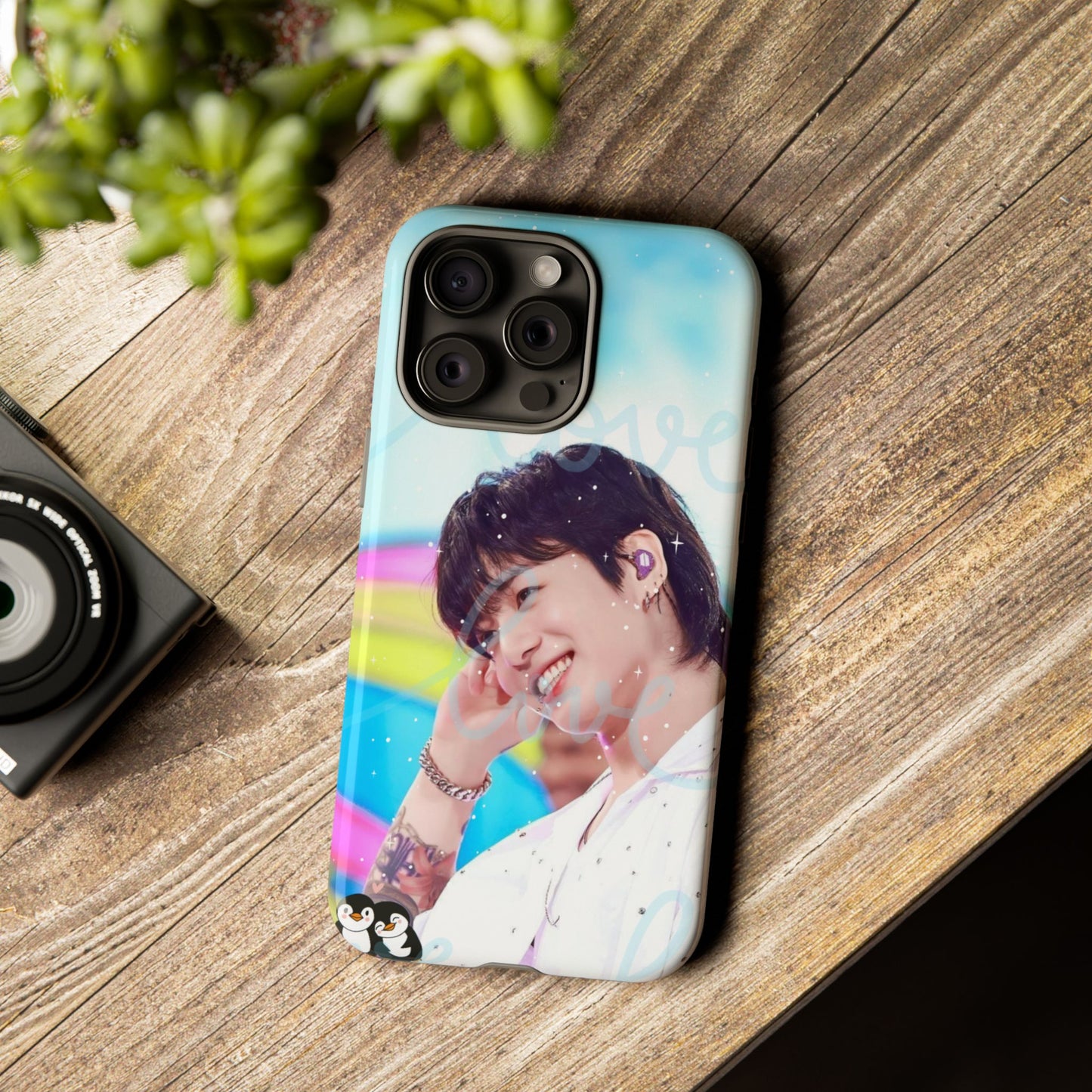 Jungkook Phone Case - Love Rainbow Kpop Design