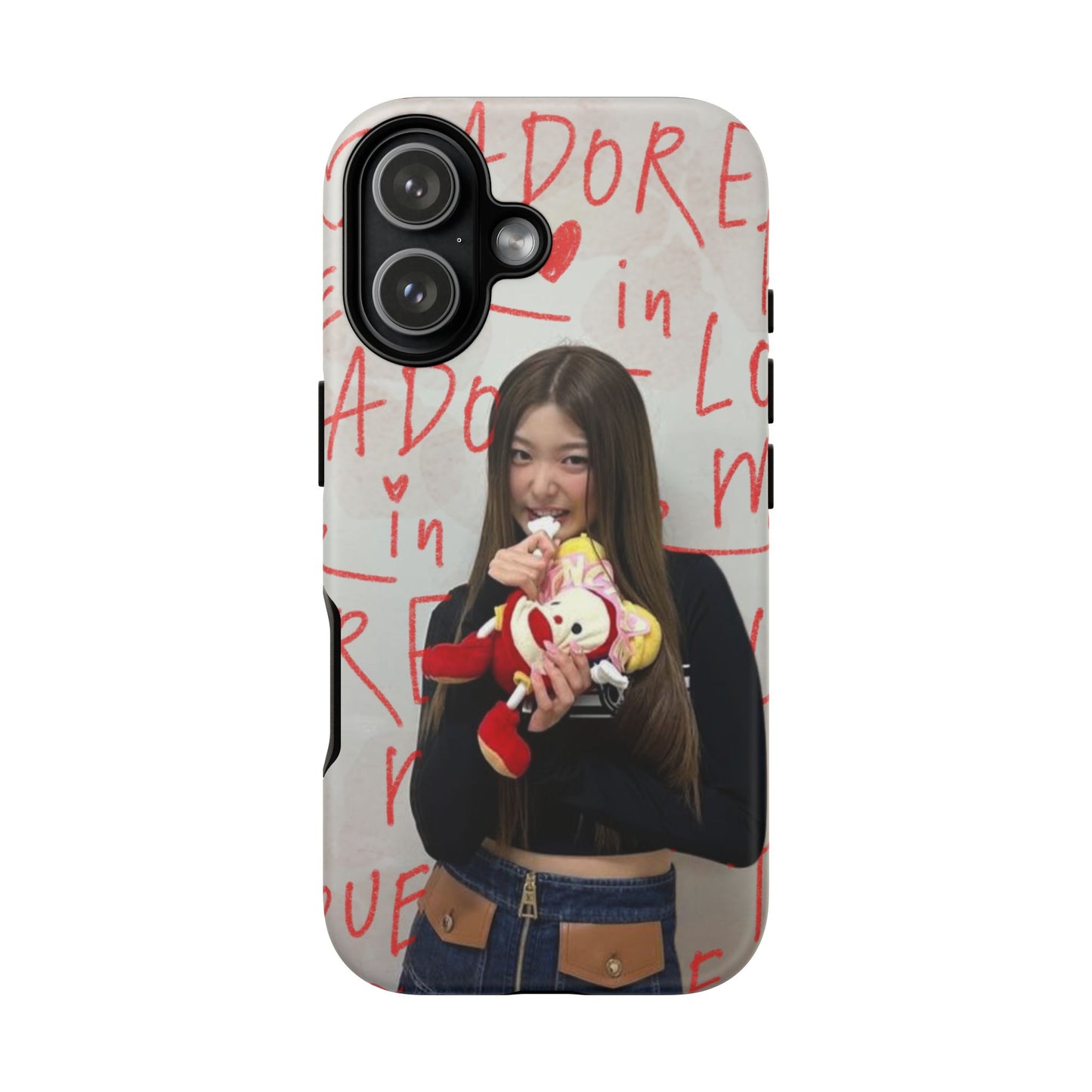 Yoonchae Phone Case — Adore Graffiti Heart Background