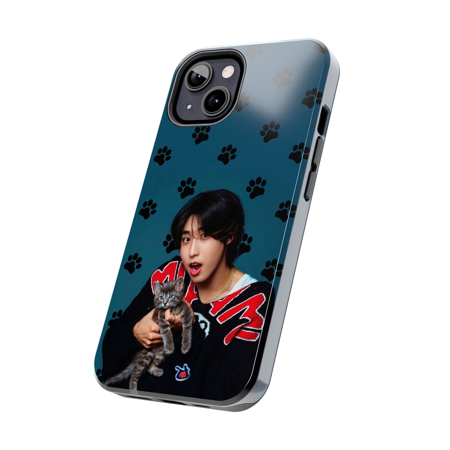Han Jisung Paw Pattern Tough Phone Case — Photo Graphic Design