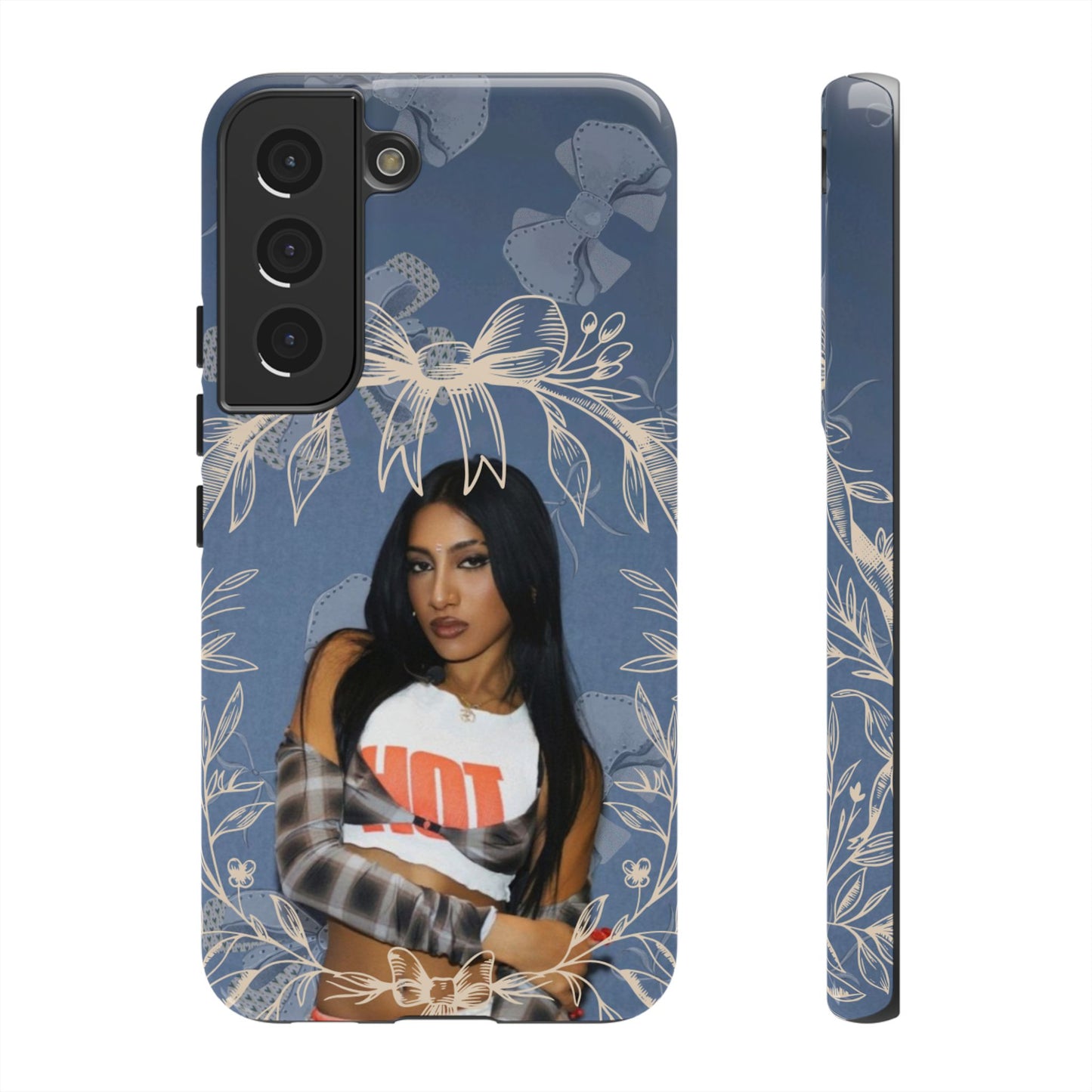 Lara Tough Phone Case — Protective Slim Case with Bow Wreath Design