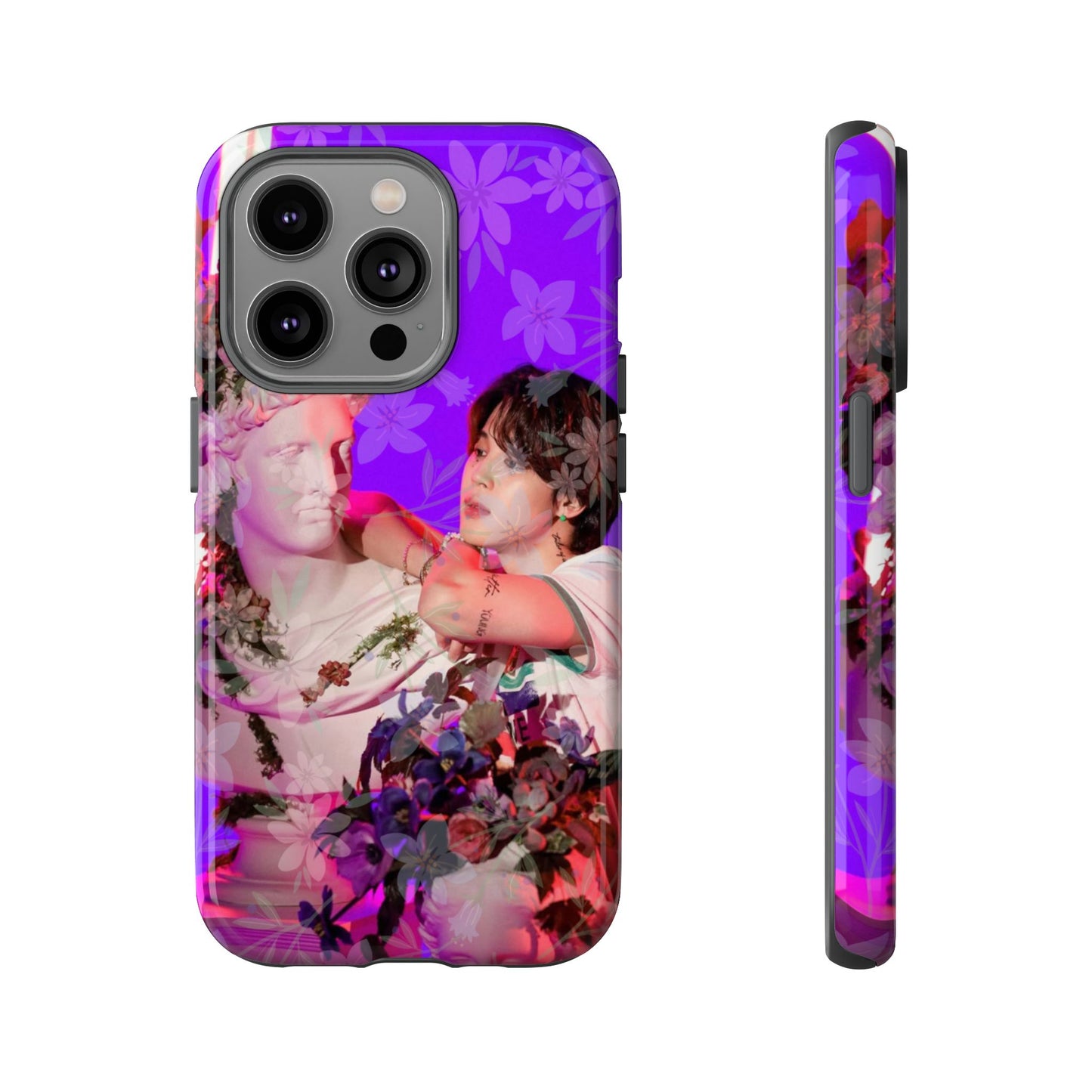 Park Jimin Phone Case — Retro Floral Phone Cover
