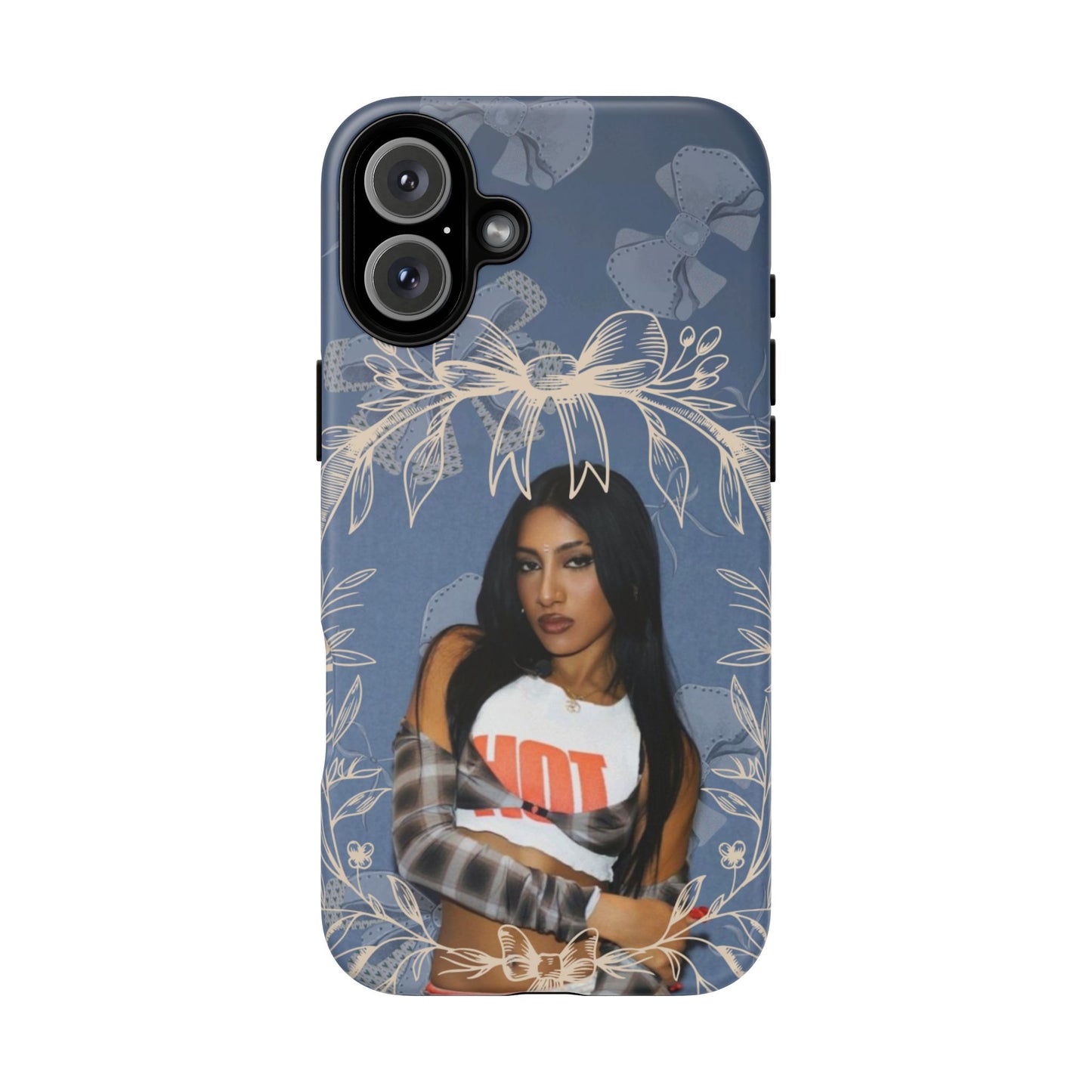 Lara Tough Phone Case — Protective Slim Case with Bow Wreath Design