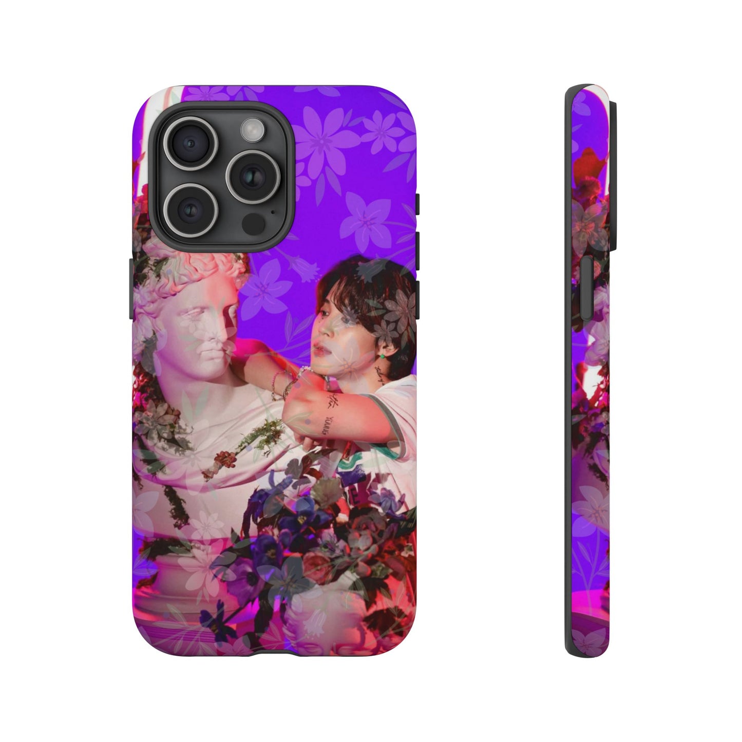 Park Jimin Phone Case — Retro Floral Phone Cover