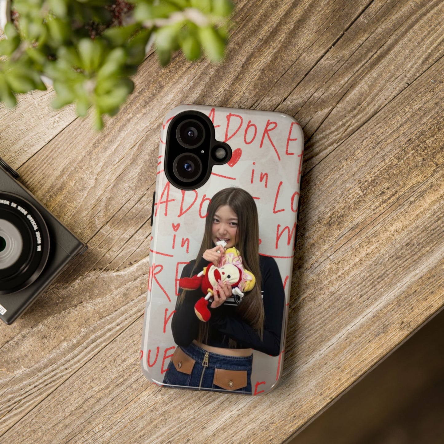 Yoonchae Phone Case — Adore Graffiti Heart Background