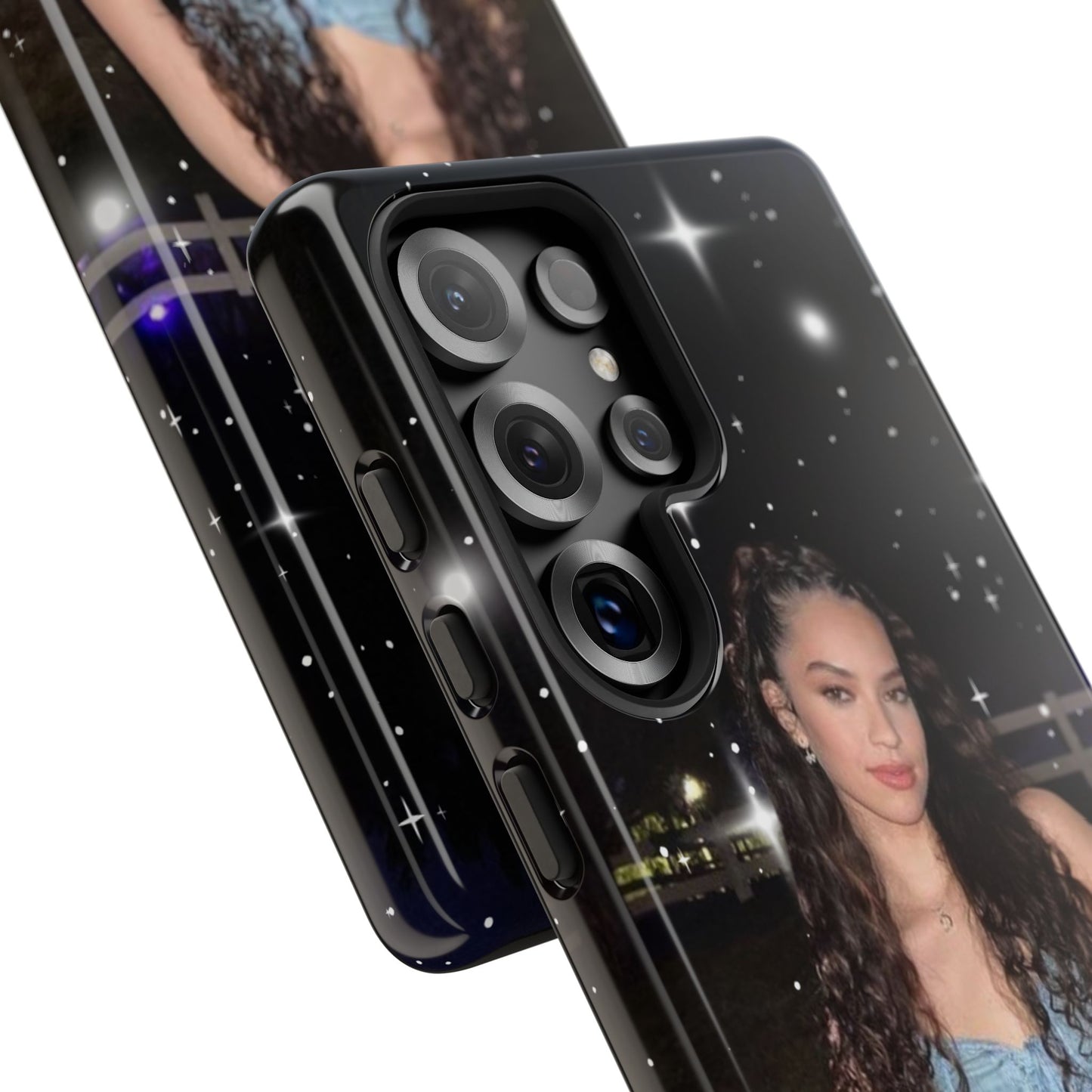 Daniela Phone Case — Glam Night Photo Sparkle Design