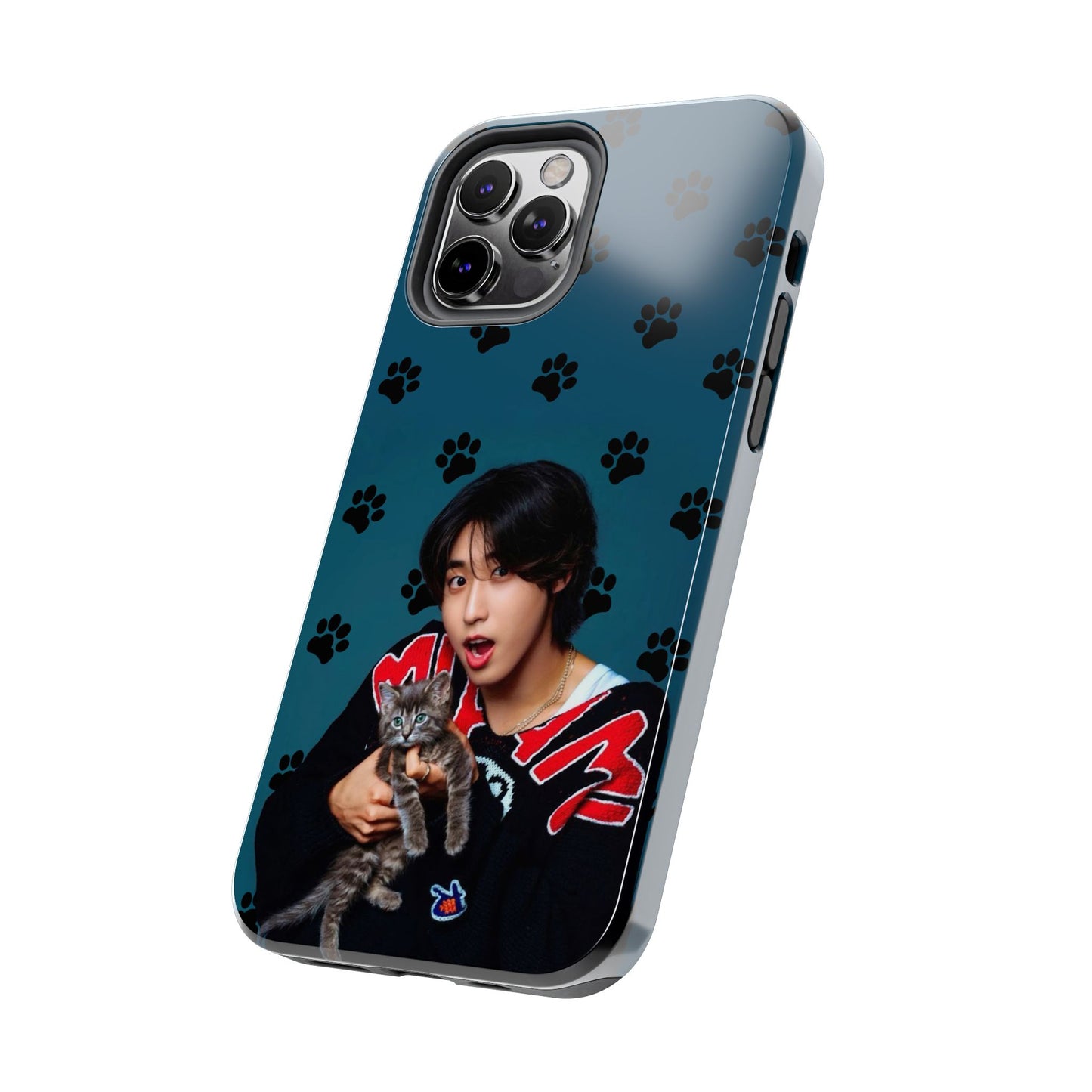 Han Jisung Paw Pattern Tough Phone Case — Photo Graphic Design