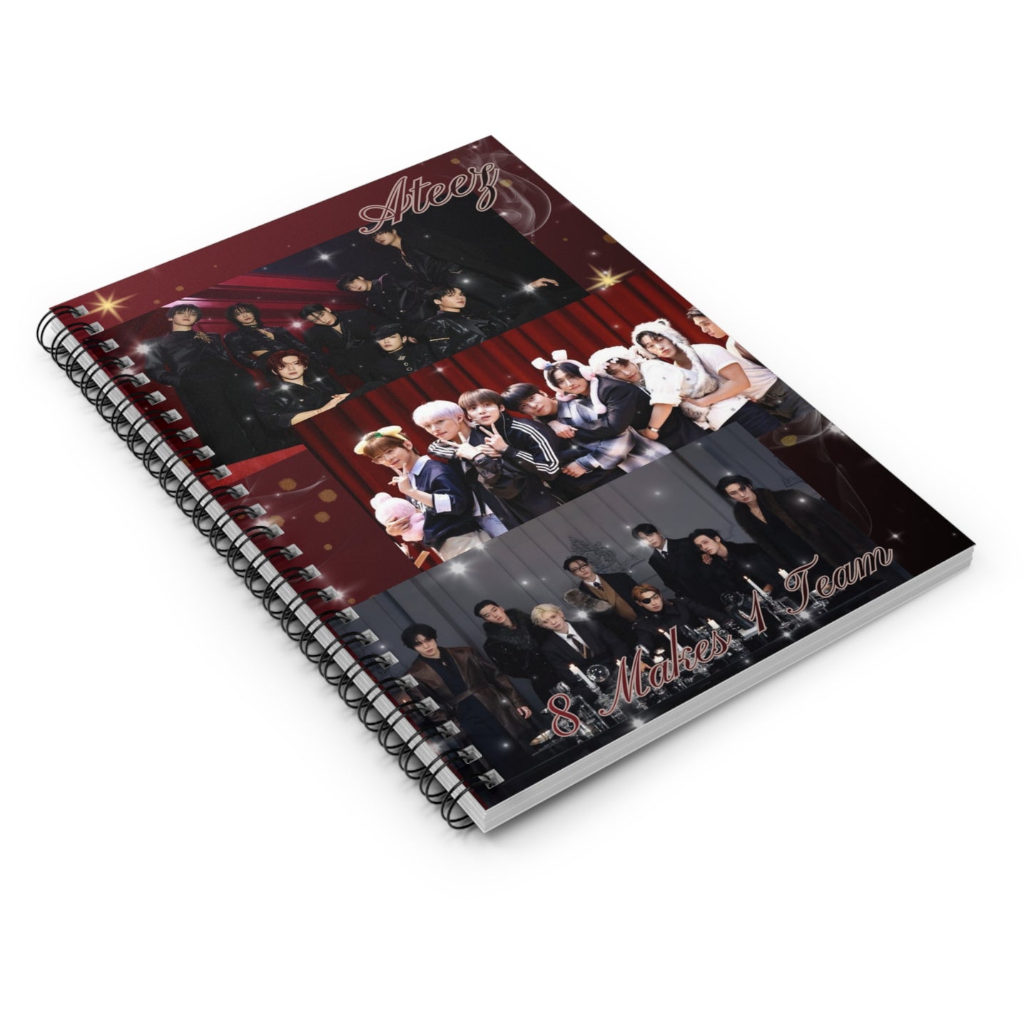 Ateez Spiral Notebook – Ruled Journal for Atiny
