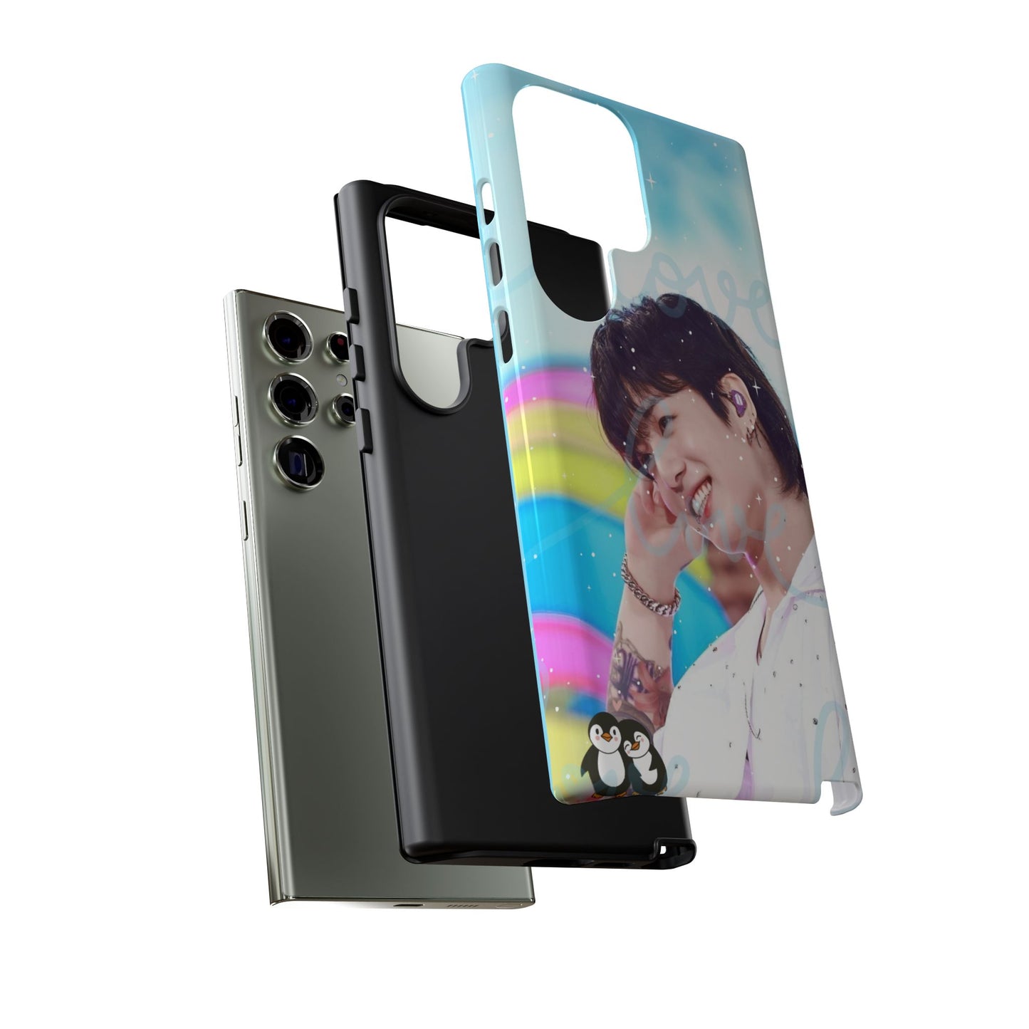 Jungkook Phone Case - Love Rainbow Kpop Design