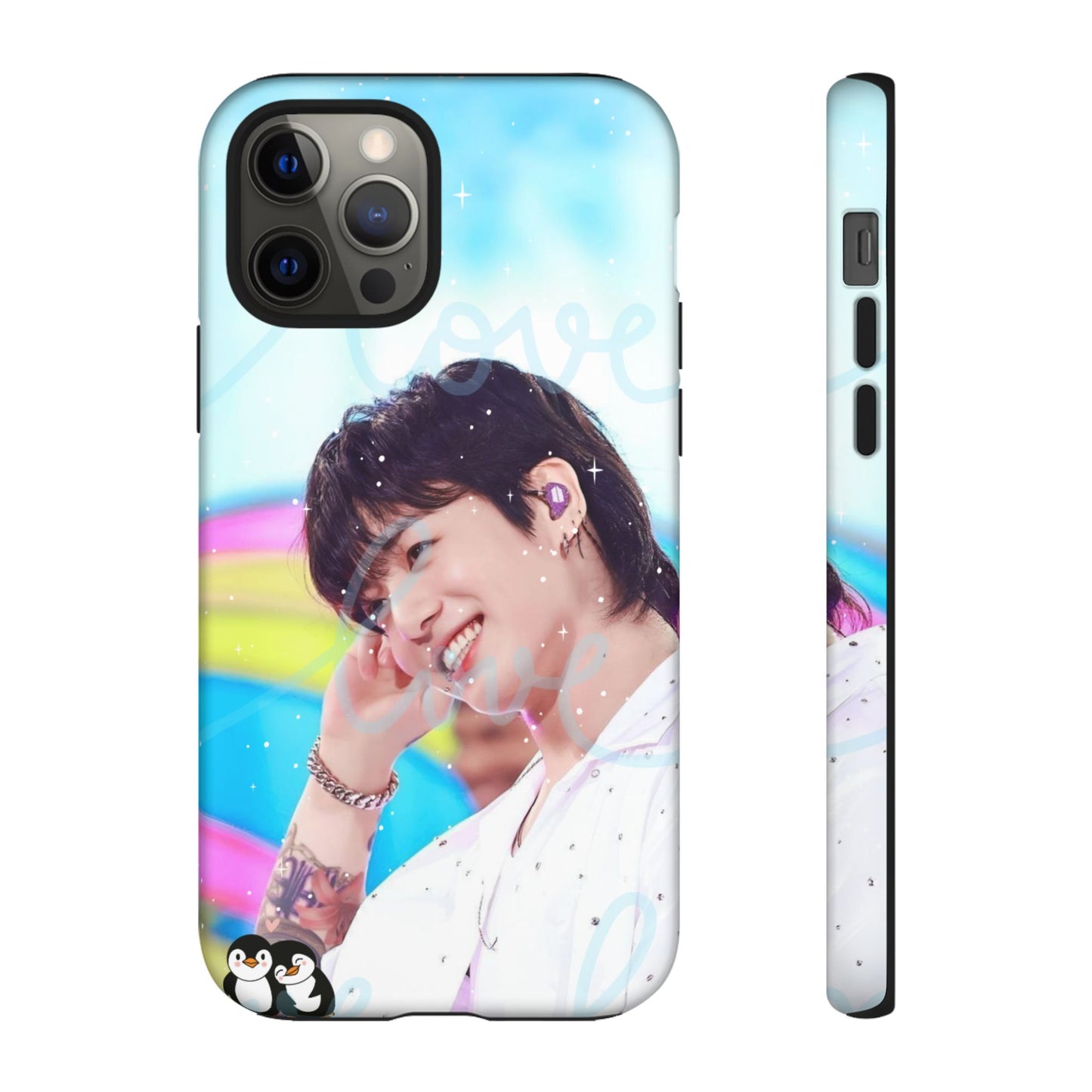 Jungkook Phone Case - Love Rainbow Kpop Design