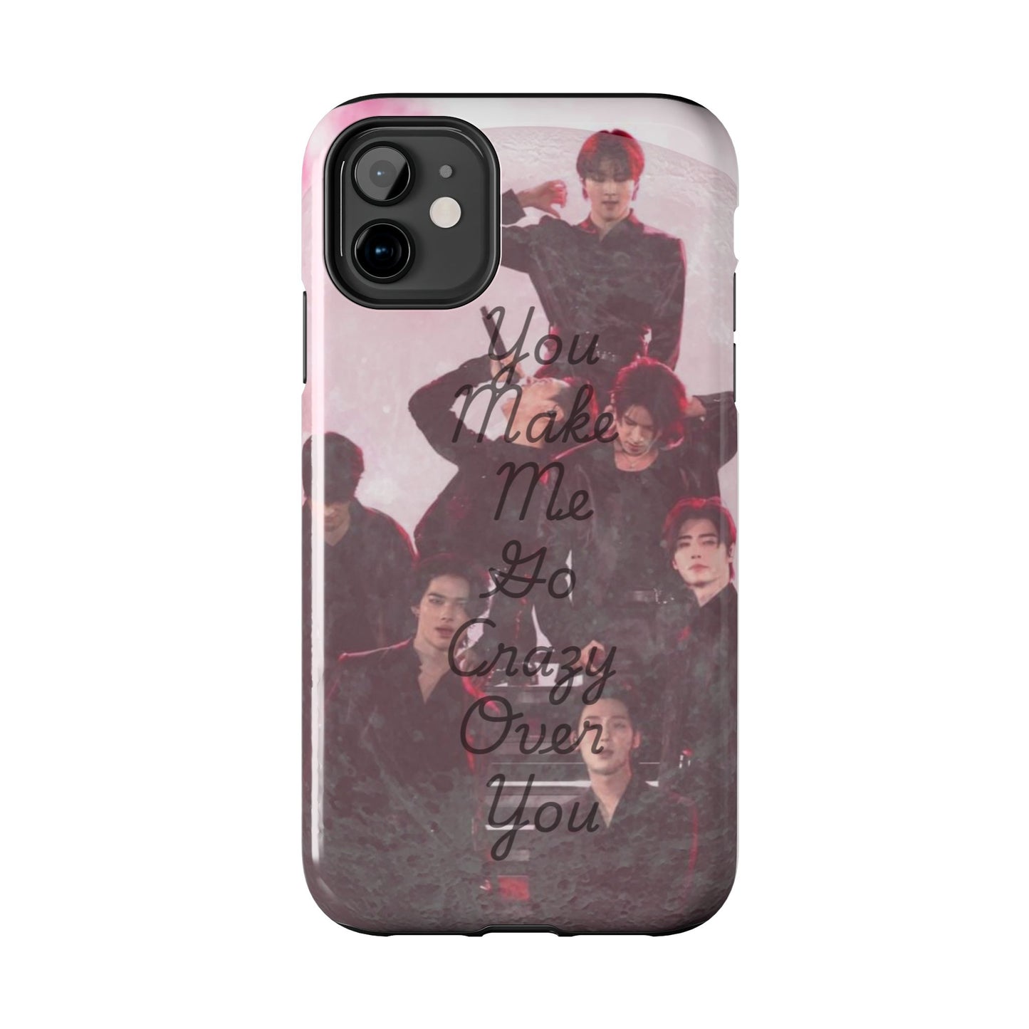 Enhypen Stylish Phone Case - You Make Me Go Crazy Over You, Durable Protection, Trendy Accessory, Gift for Friends