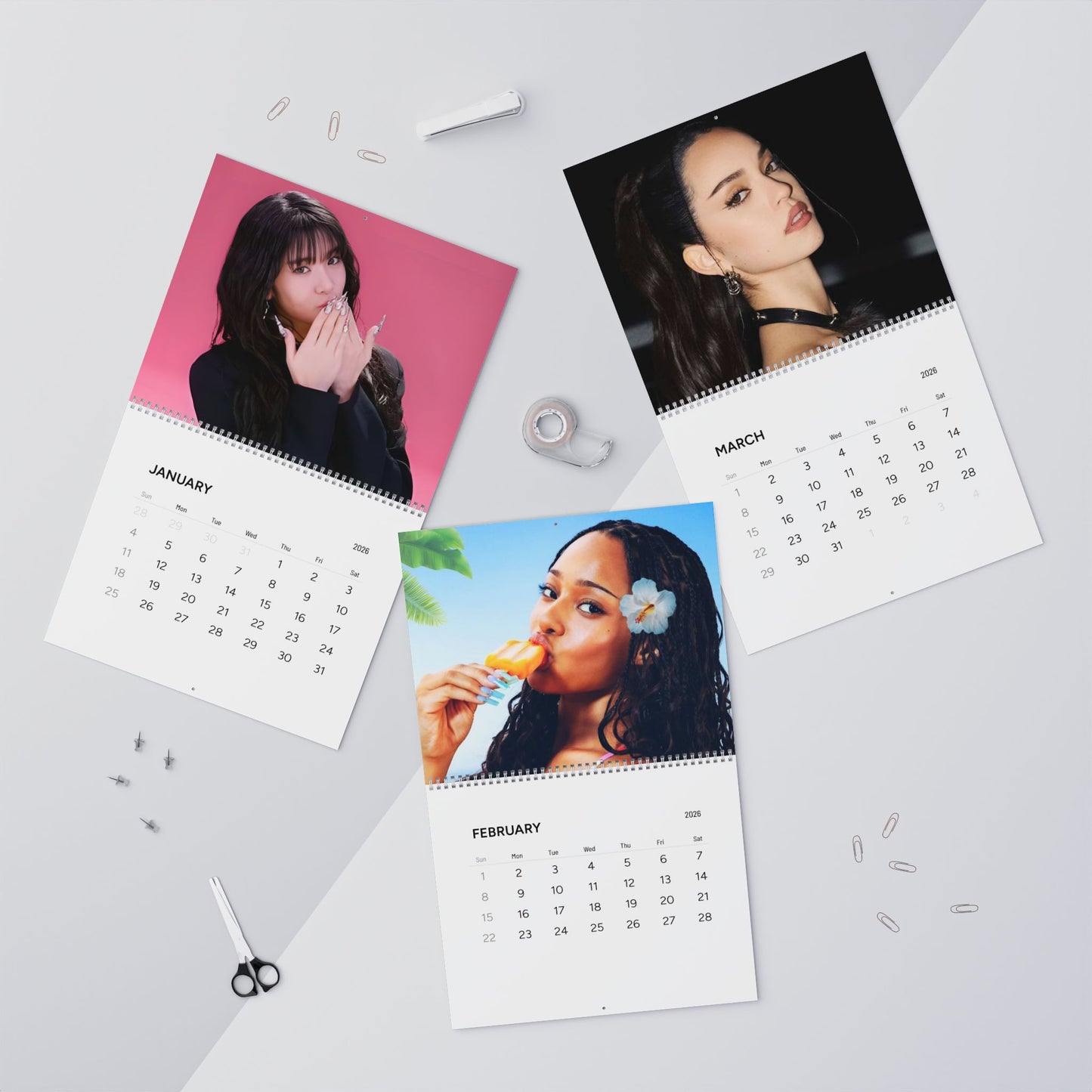 Katseye 2026 Wall Calendar — Monthly Portraits Calendar for Friends & Fans