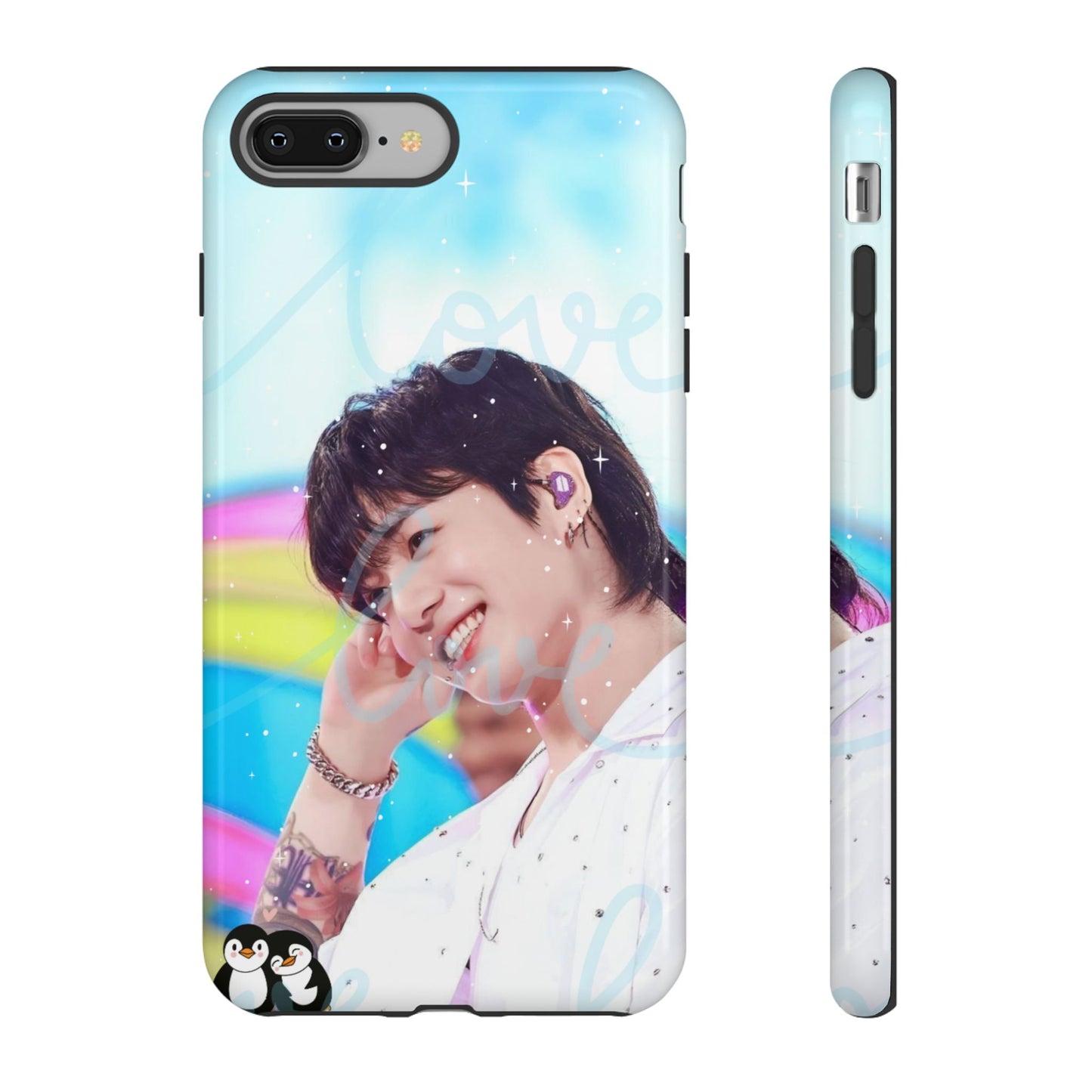 Jungkook Phone Case - Love Rainbow Kpop Design