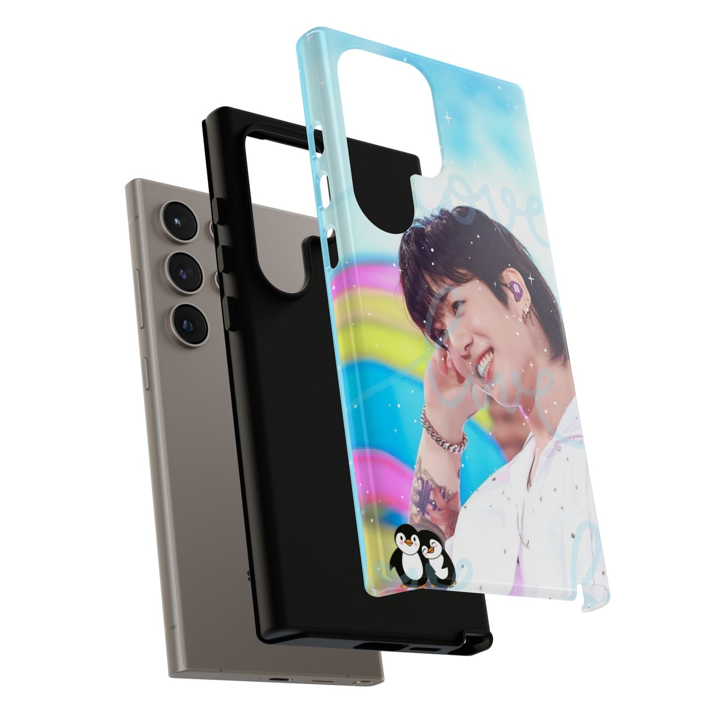 Jungkook Phone Case - Love Rainbow Kpop Design