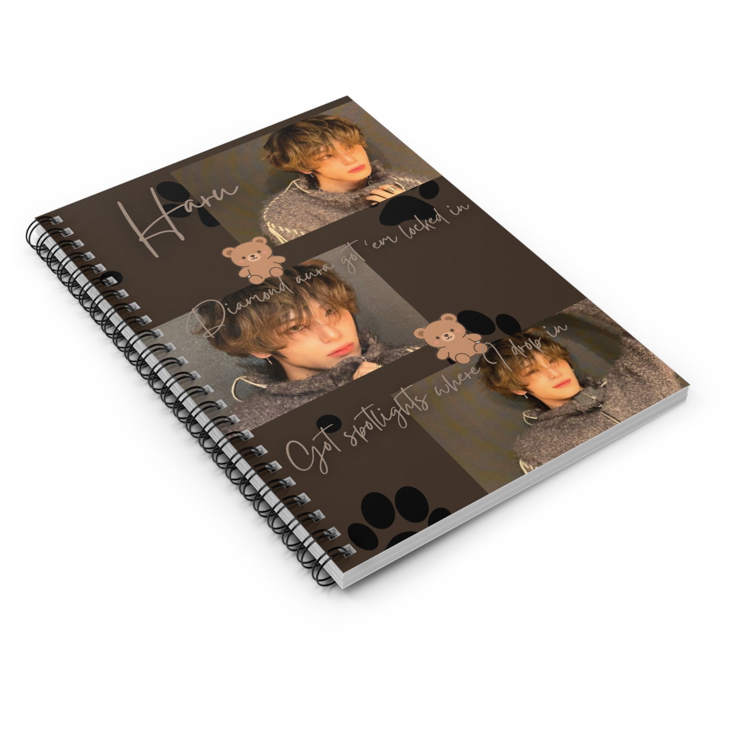 Haru Aesthetic Notebook - Spiral Ruled Journal