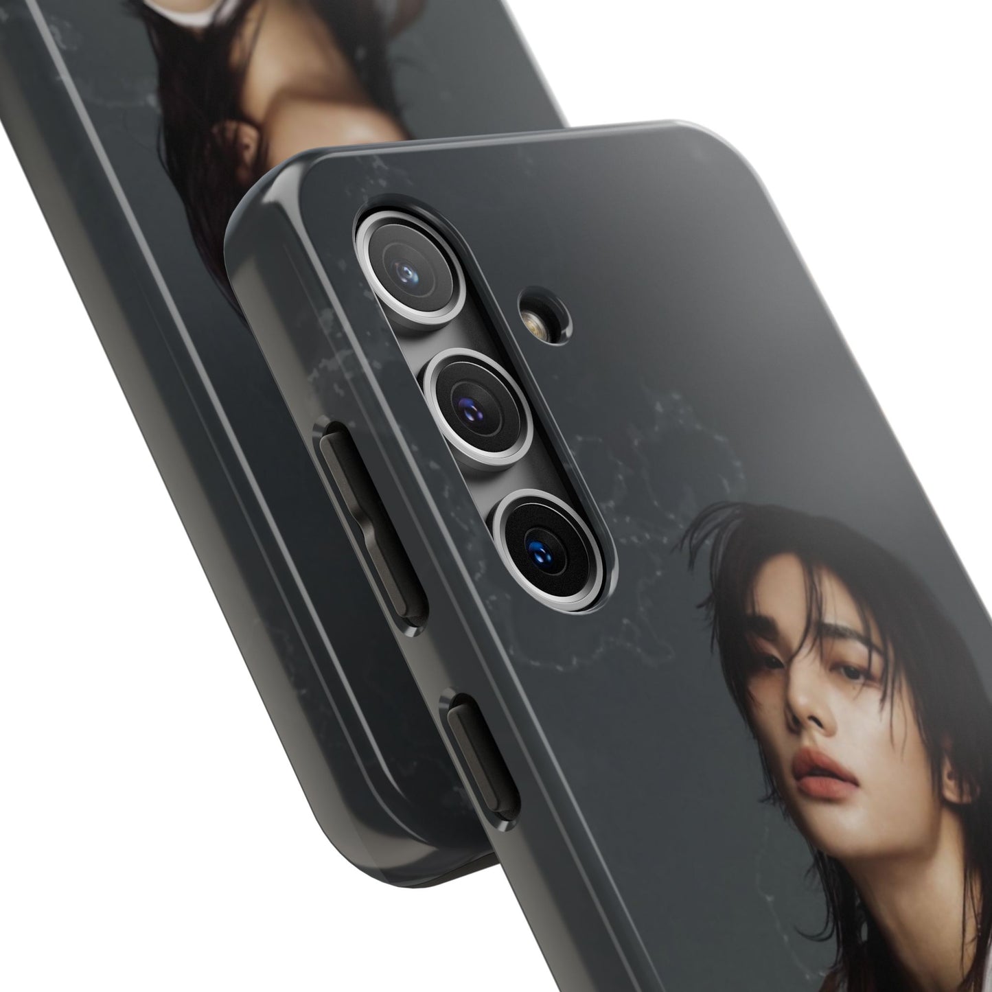 Hyunjin Tough Phone Case — Moody Portrait Slim Protective Case