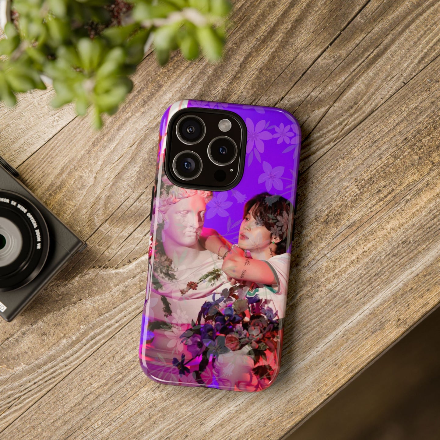 Park Jimin Phone Case — Retro Floral Phone Cover