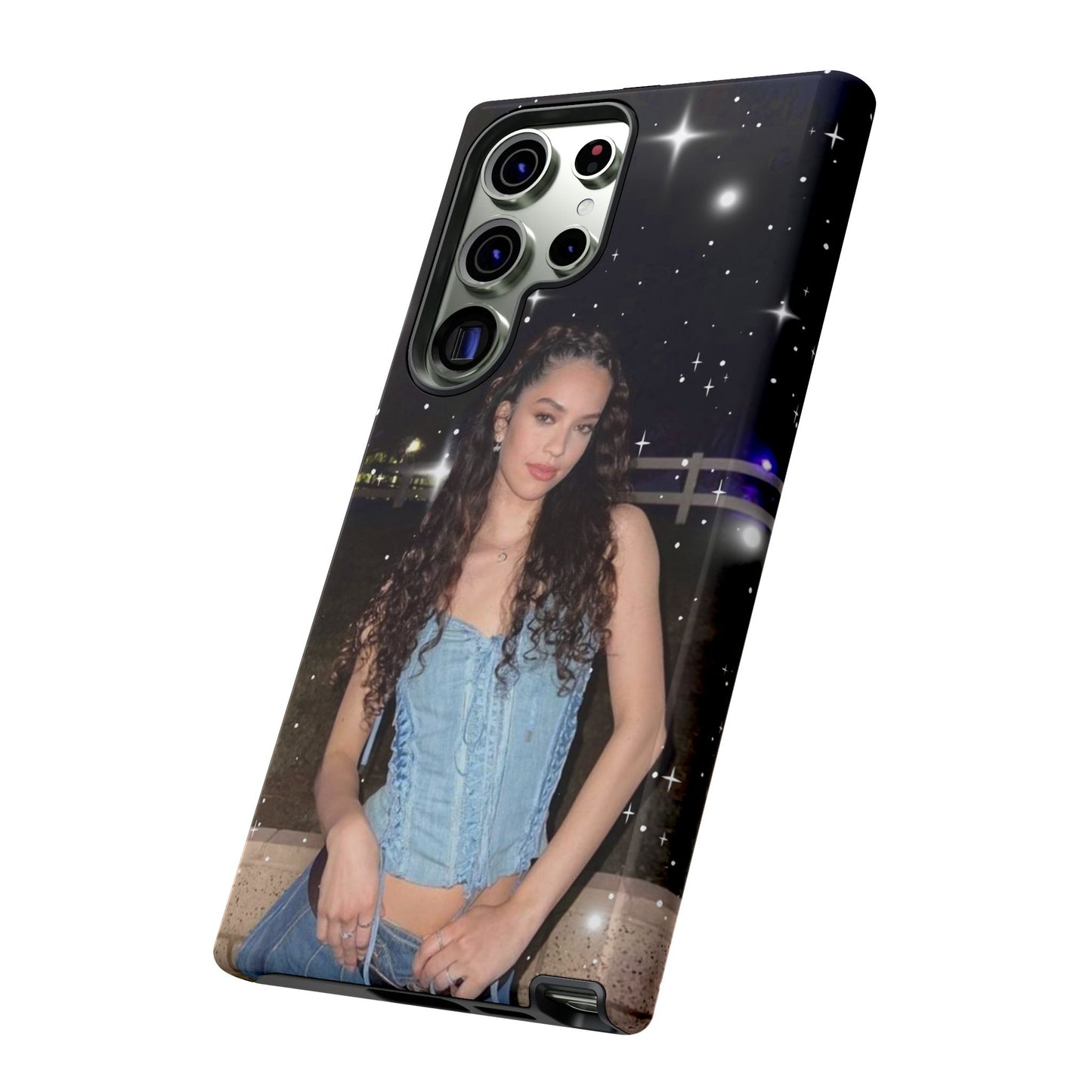 Daniela Phone Case — Glam Night Photo Sparkle Design