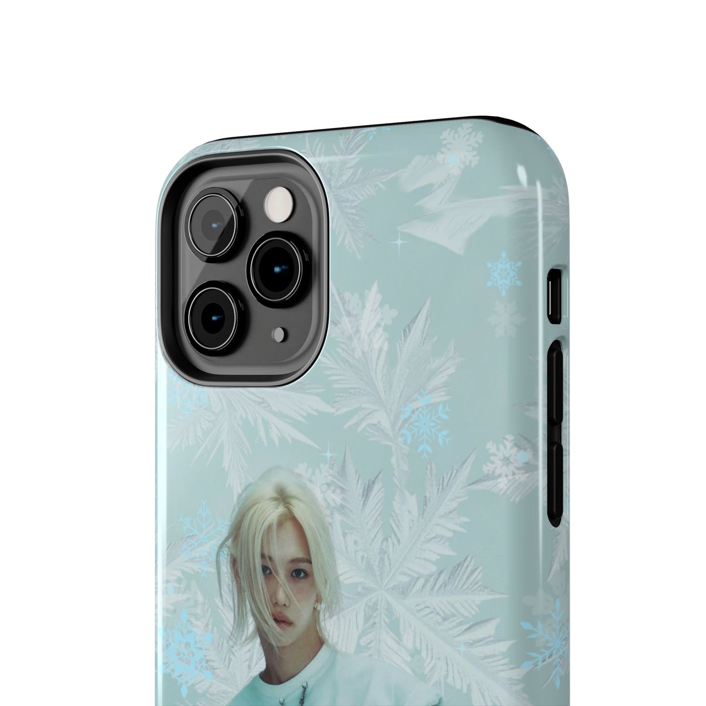 Lee Felix Tough Phone Case — Pastel K-Pop Idol Floral Armor
